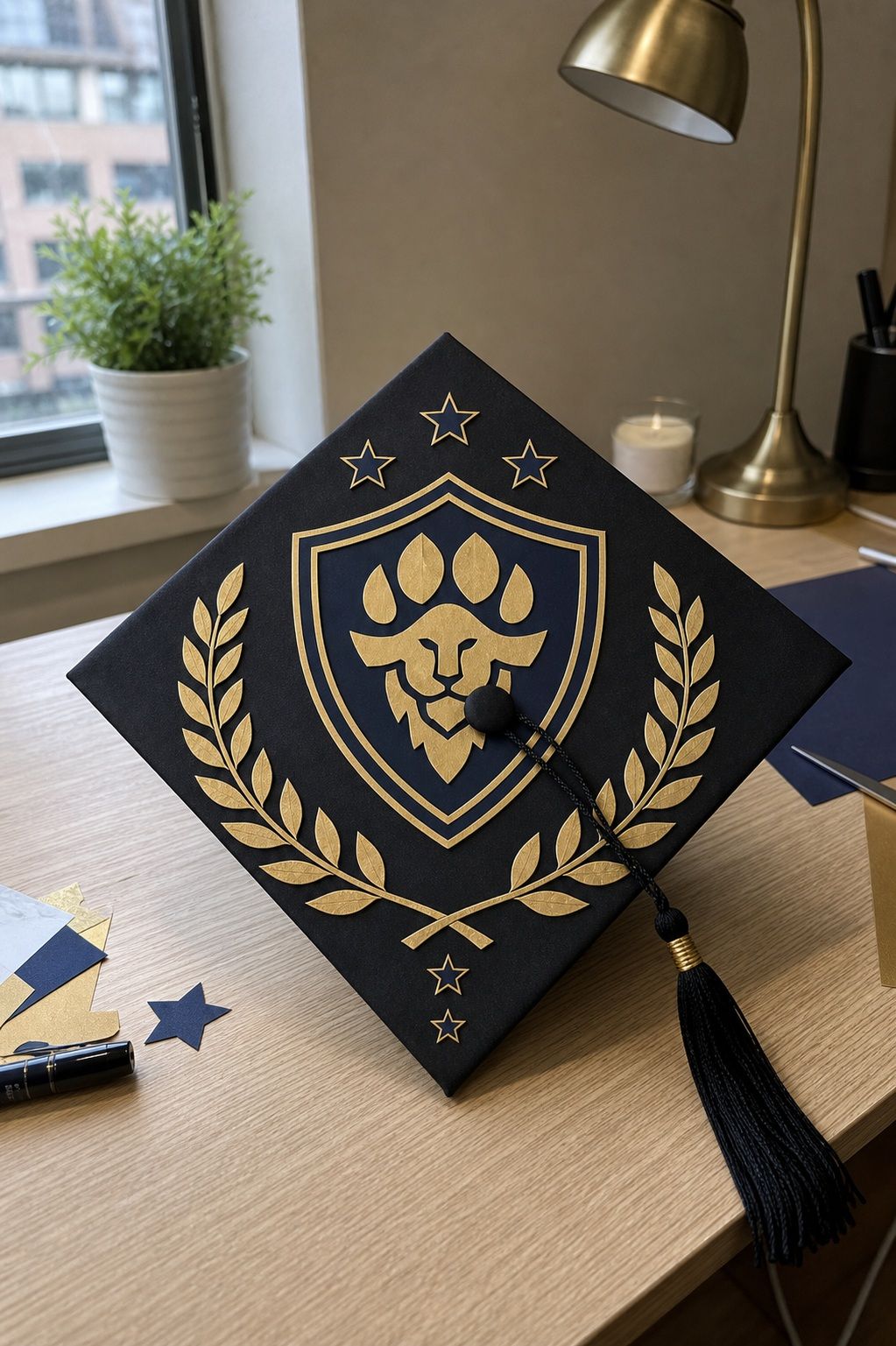 Mascot or School Symbol Cap small apartment idea for Top 20 Creative Graduation Cap Designs to Celebrate Your Big Day.