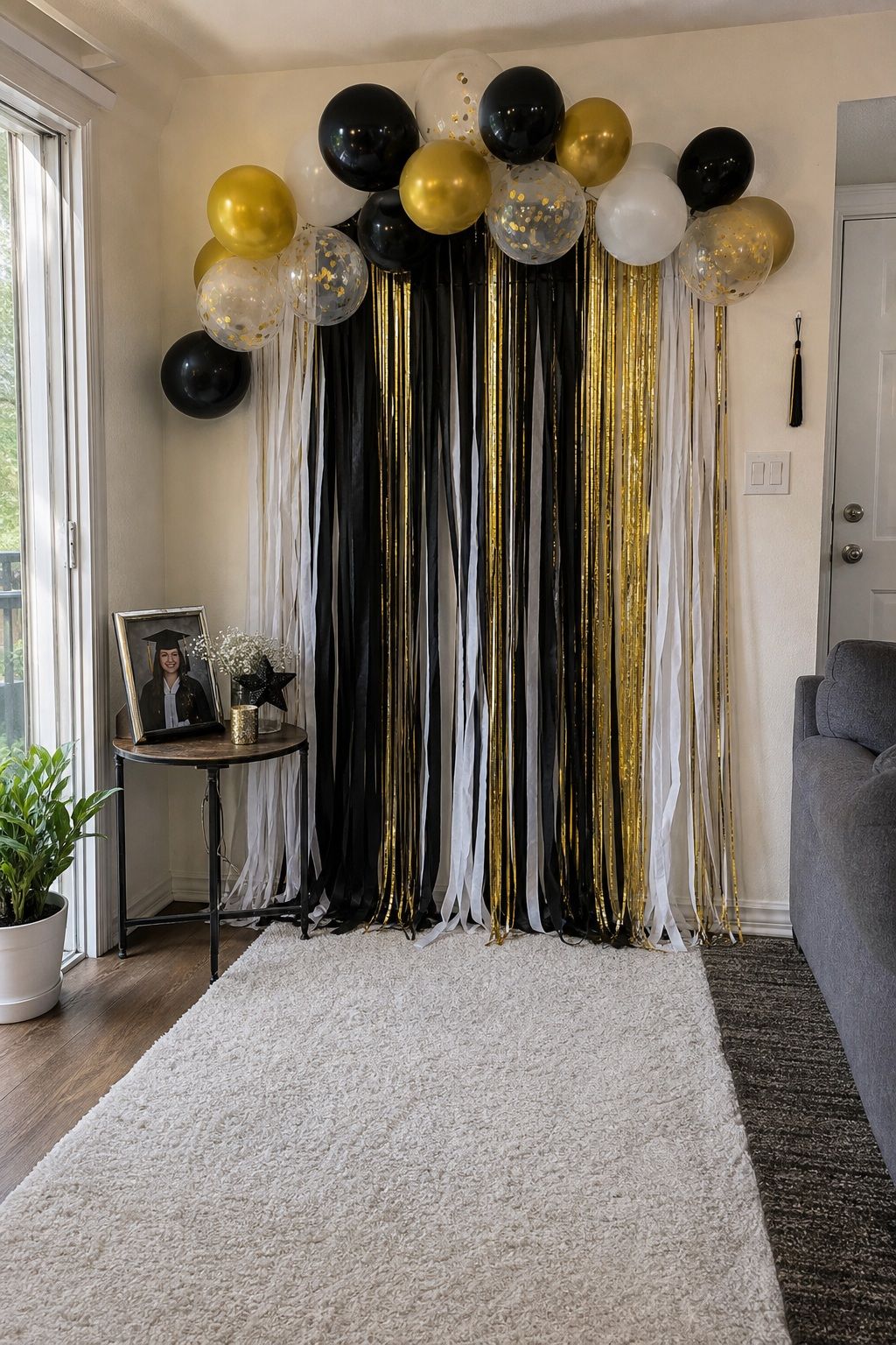 Photo Backdrop Wall small apartment idea for Top 20 Graduation Decoration Ideas That Make Any Party Feel Special.