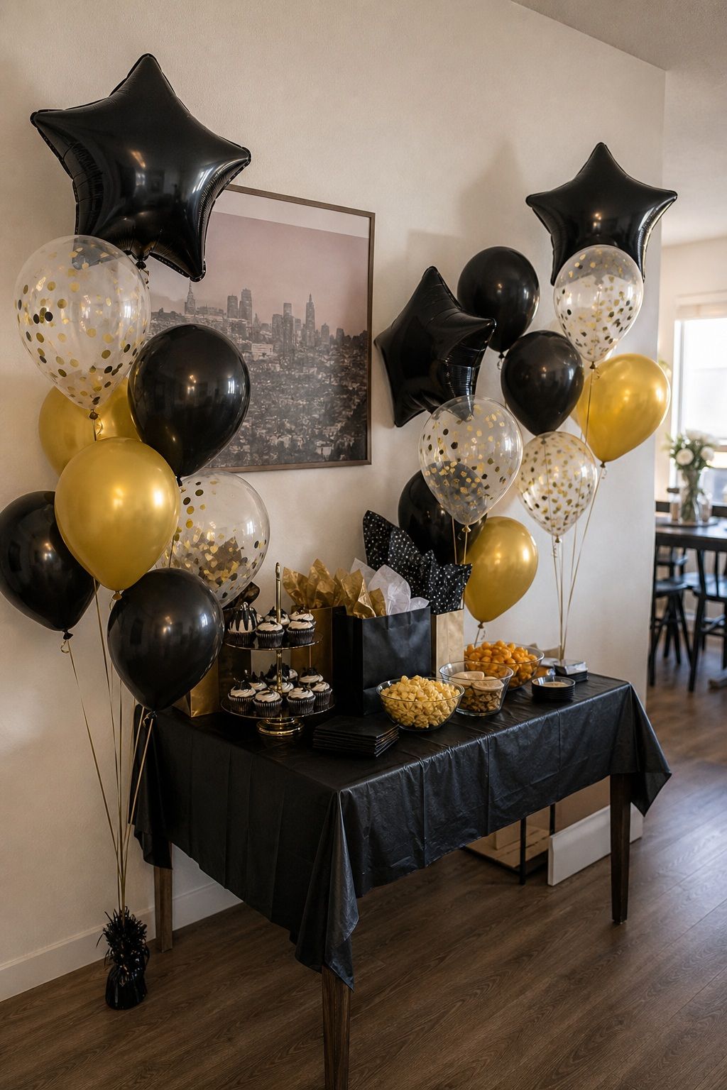 Balloon Bouquet Clusters small apartment idea for Top 20 Graduation Decoration Ideas That Make Any Party Feel Special.