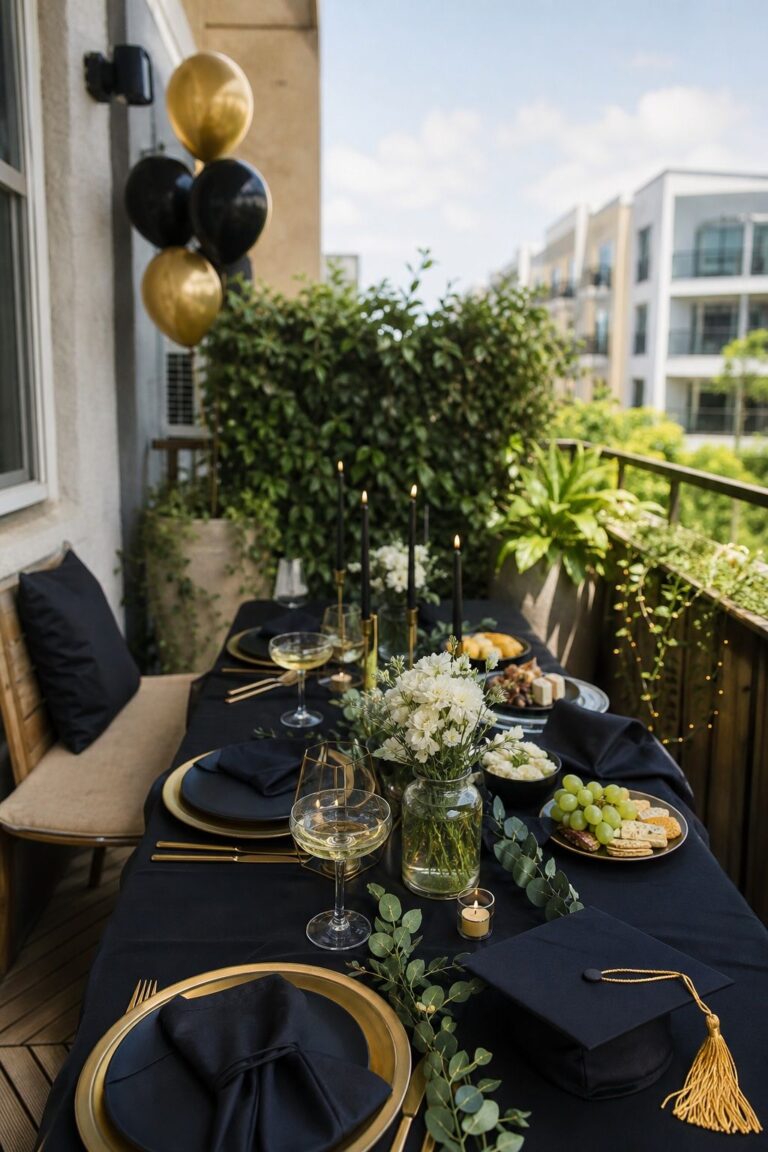 Black and Gold Formal Garden Party small apartment idea for Top 16 Graduation Party Themes That Go Beyond the Basics.