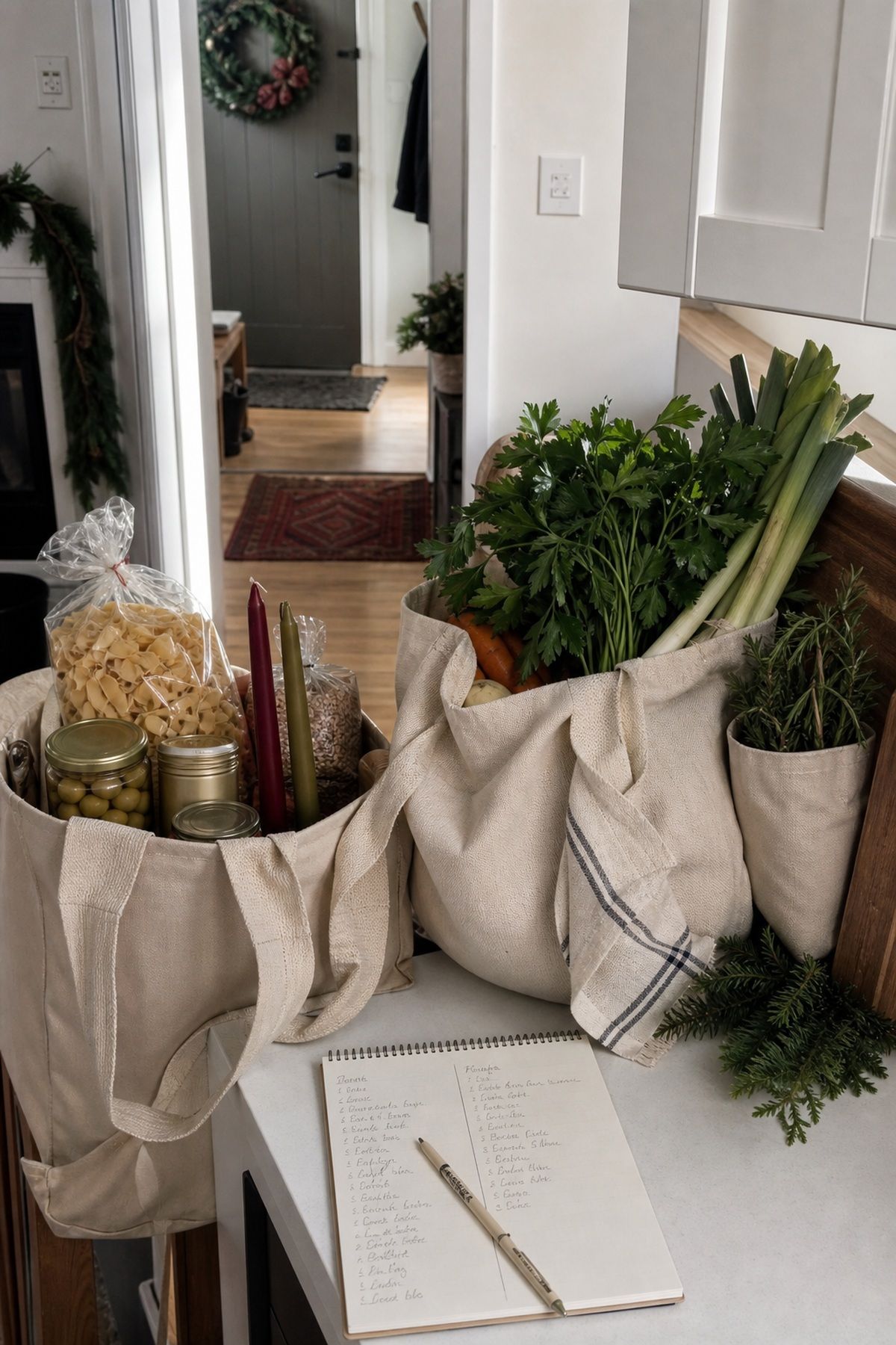 Shop in Two Trips, Not One for hosting Christmas dinner at home.