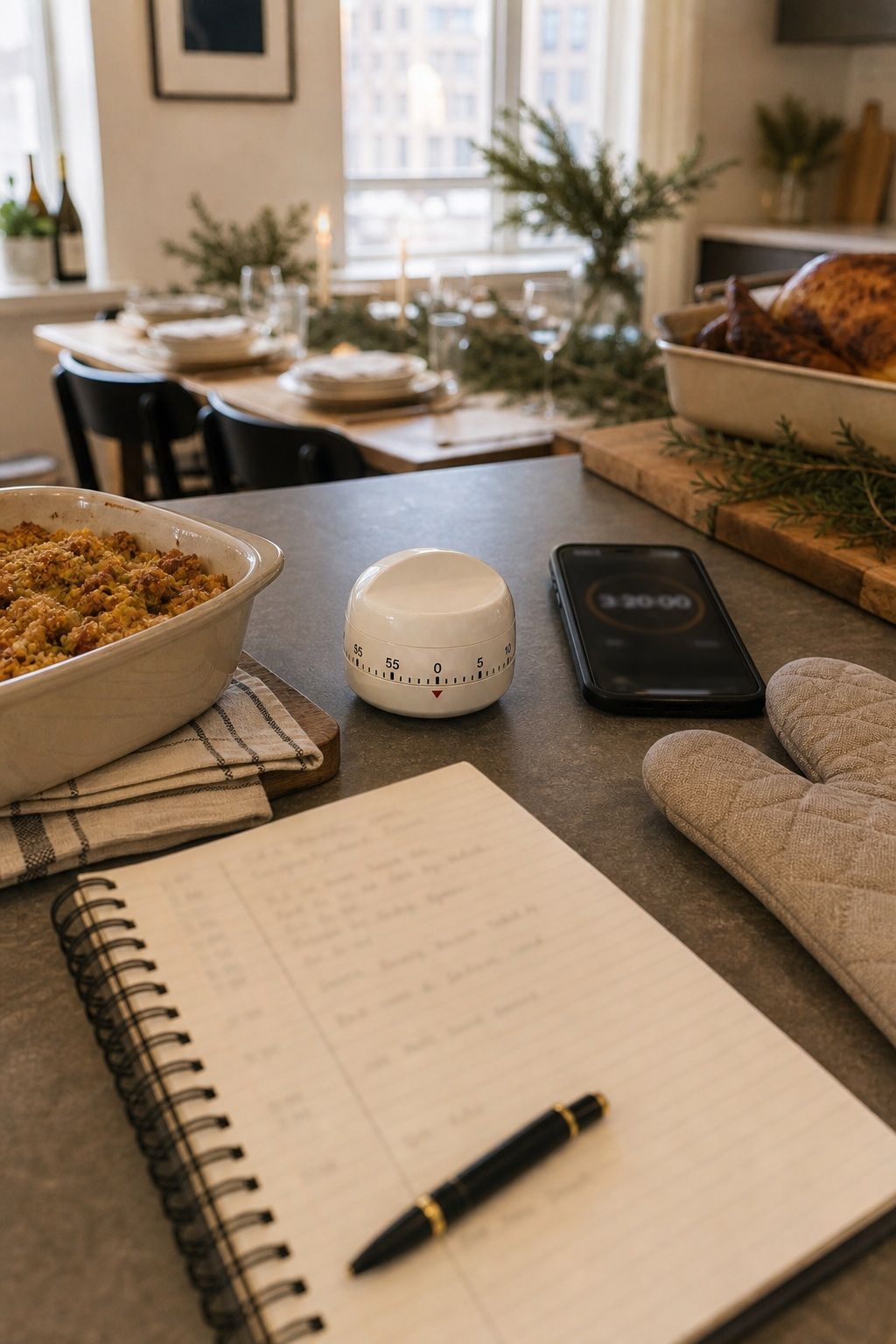 Work Backward From the Serving Time for hosting Christmas dinner at home.