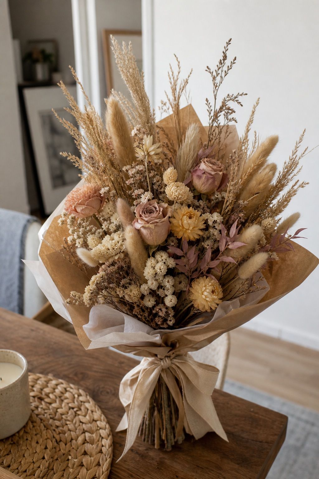 Dried Flower Keepsake Bouquet small apartment idea for Top 16 Mother's Day Bouquet Ideas for a Beautiful Gift.