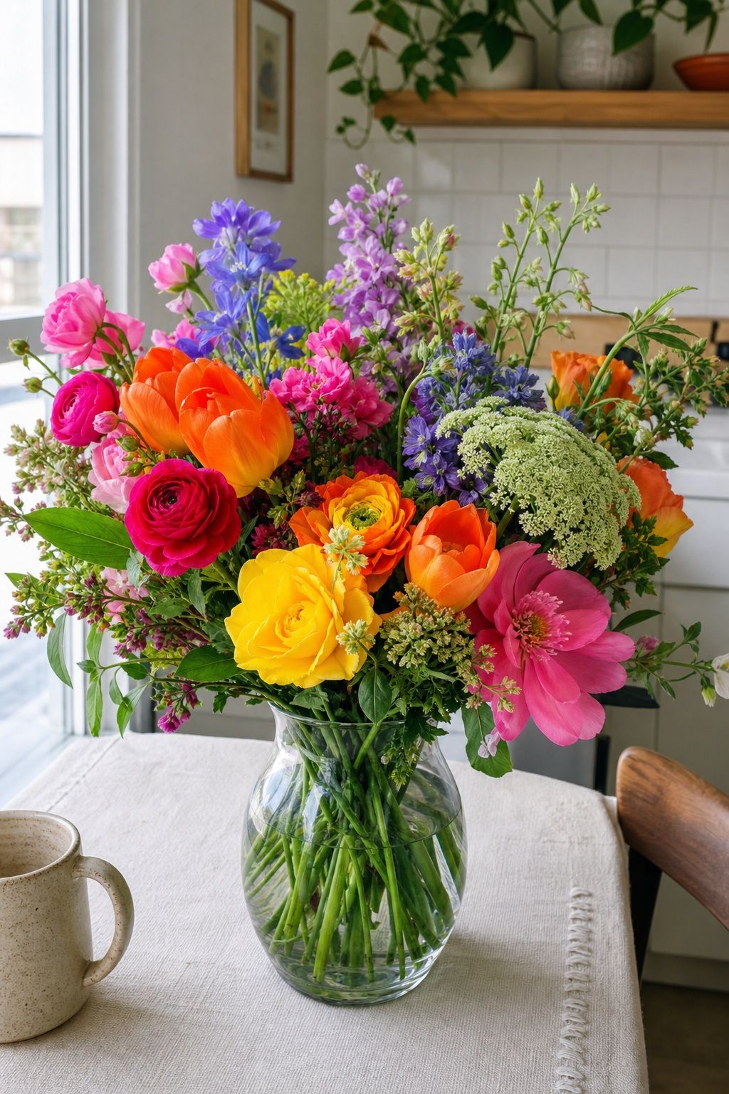 Rainbow Mixed Spring Bouquet small apartment idea for Top 16 Mother's Day Bouquet Ideas for a Beautiful Gift.