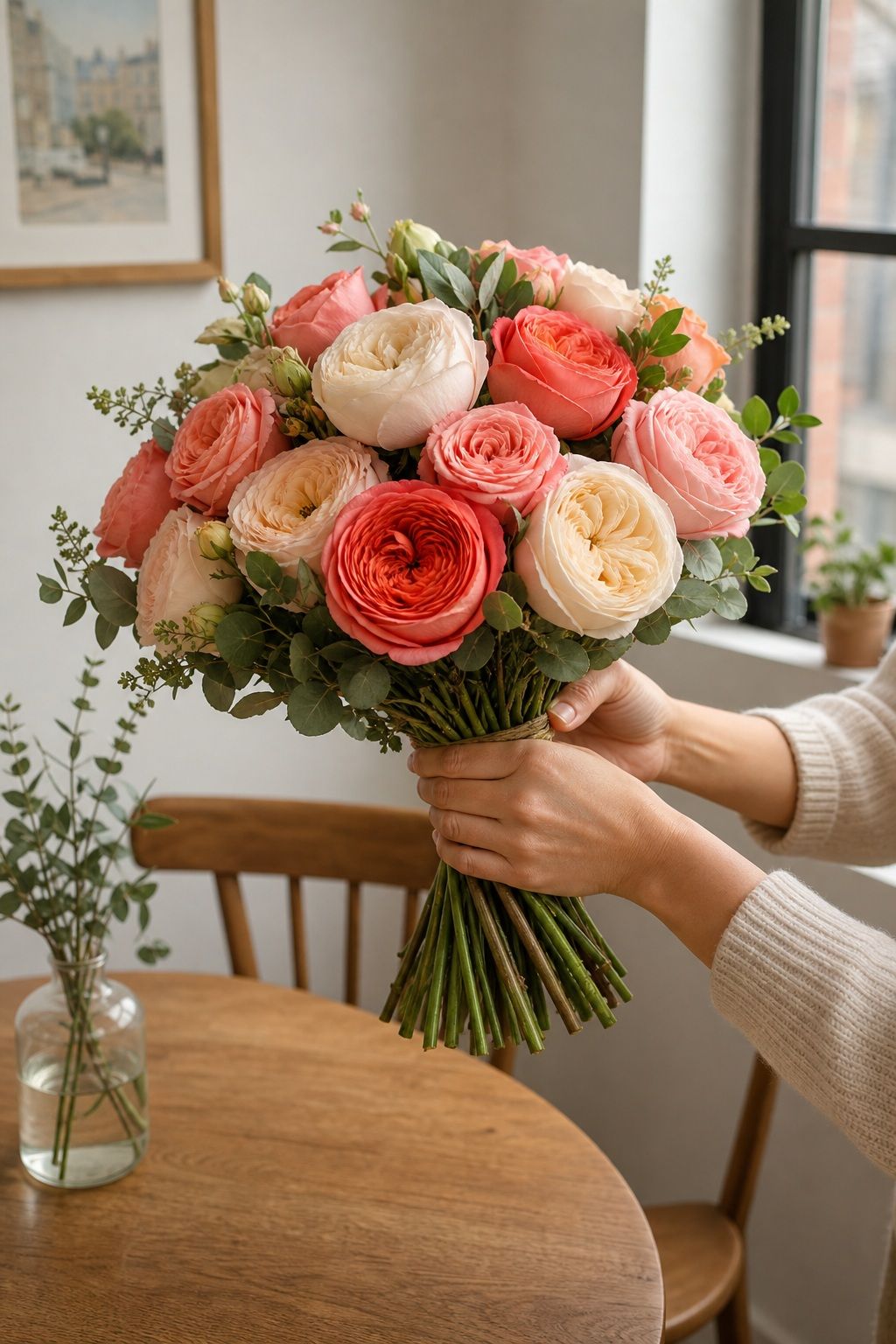 Garden Rose Spiral Bouquet small apartment idea for Top 16 Mother's Day Bouquet Ideas for a Beautiful Gift.