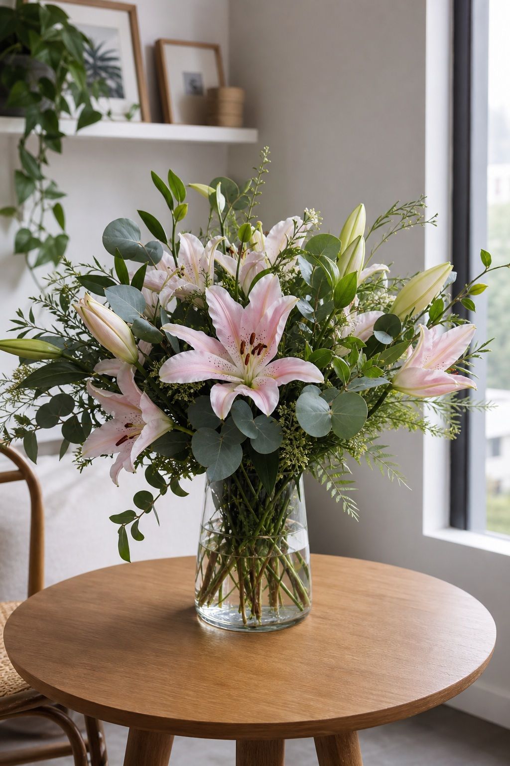 Lily and Greenery Bouquet small apartment idea for Top 16 Mother's Day Bouquet Ideas for a Beautiful Gift.