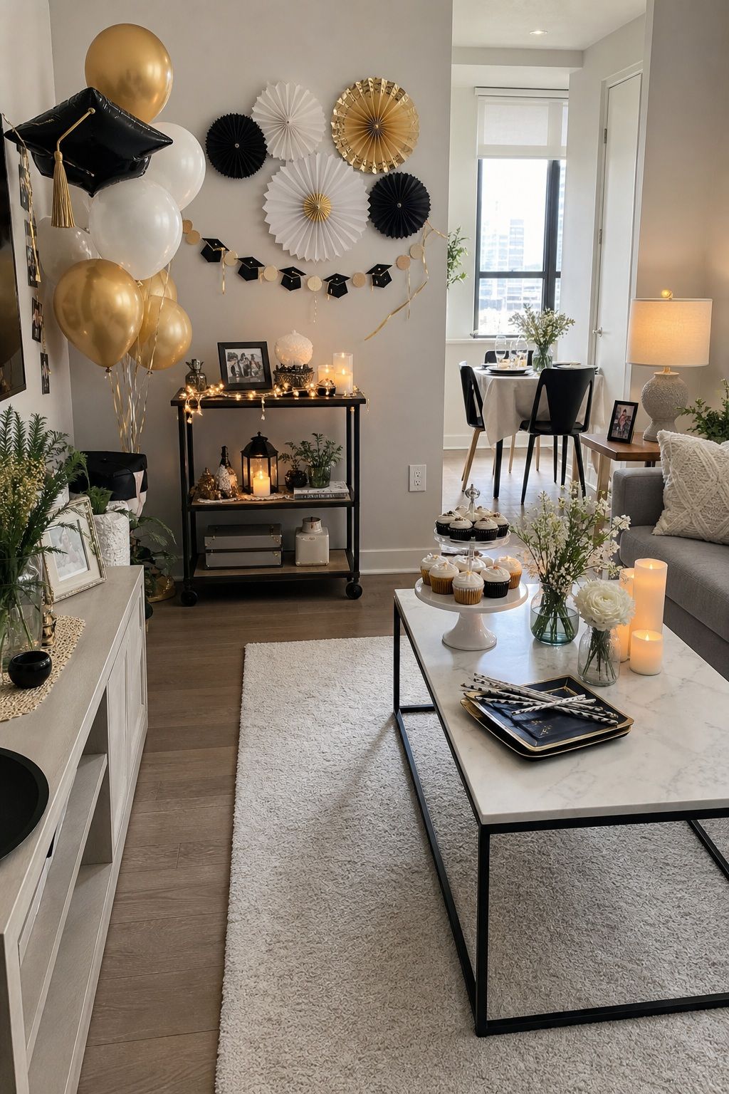 Indoor-Friendly Decor That Works in Either Setup small apartment idea for Top 18 Simple and Inviting Spring Graduation Party Decor Tips.
