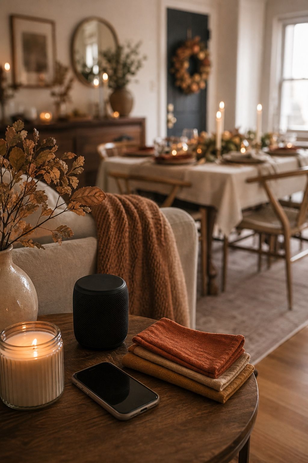 Pick a Background Playlist Before the Crowd Arrives small apartment idea for Top 18 Thoughtful Thanksgiving Hosting Ideas to Make Your Celebration Shine.
