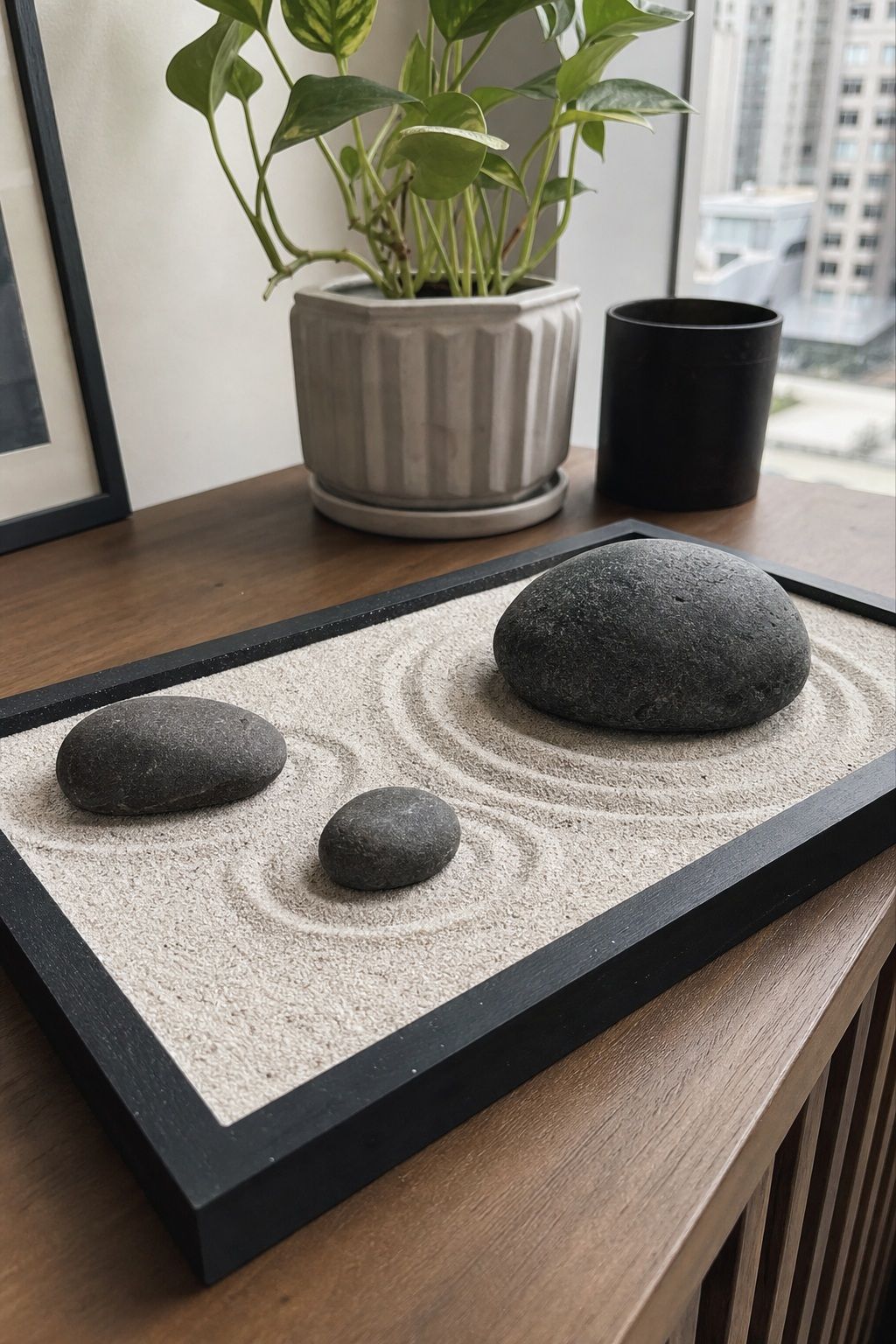 Place a Few Anchor Stones With Intention small apartment idea for Top 17 Zen Garden Home Decor Ideas for Small Apartments.
