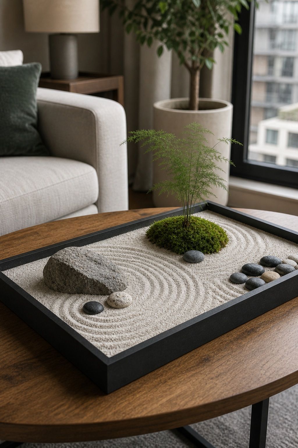 Start With a Tabletop Tray Garden small apartment idea for Top 17 Zen Garden Home Decor Ideas for Small Apartments.