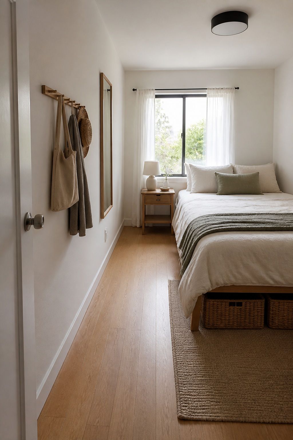 Keep the Floor as Clear as Possible small apartment idea for Top 17 Bedroom Zen Home Decor Ideas for Small Apartments.