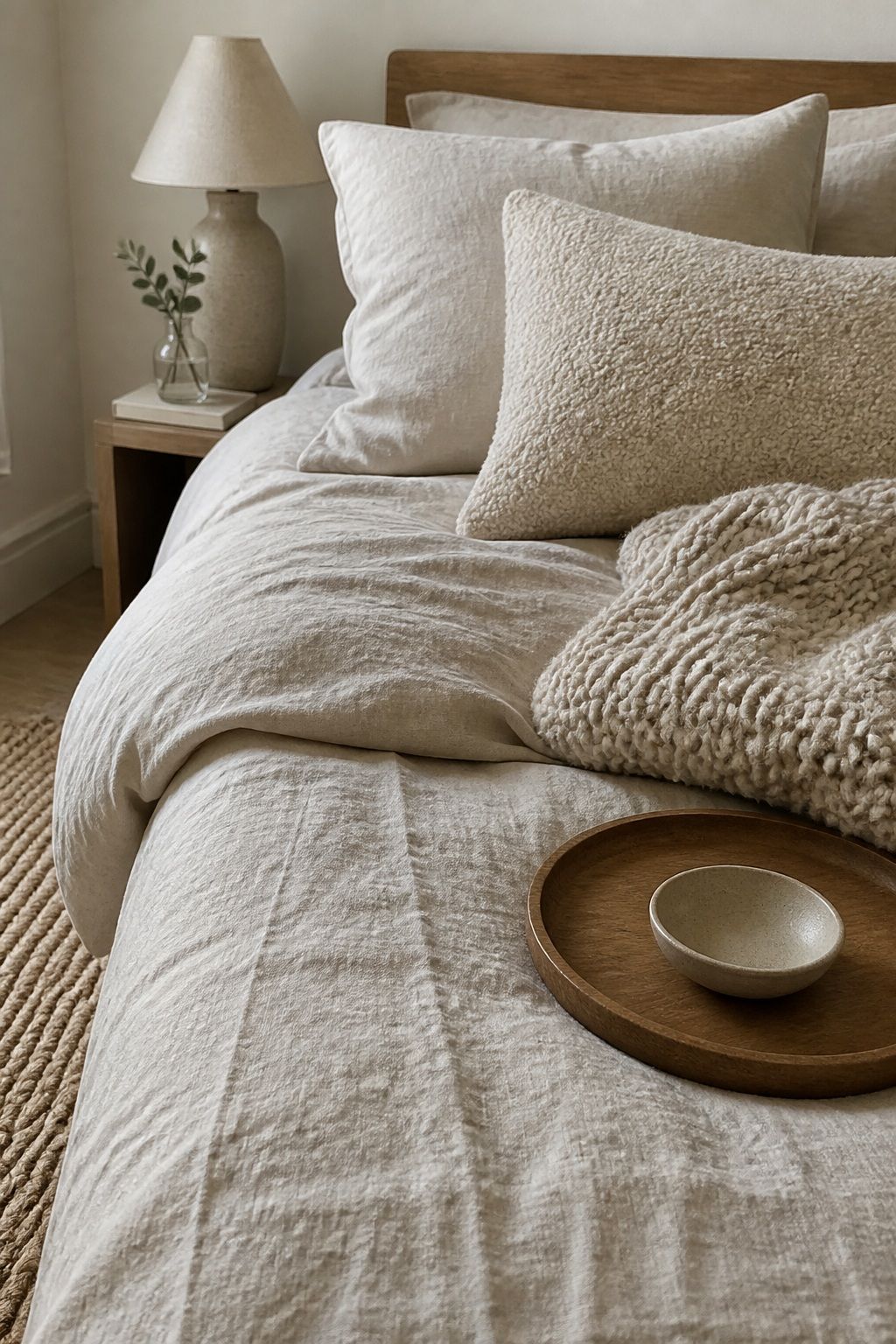 Contrast Through Texture, Not Color small apartment idea for Top 17 Bedroom Zen Home Decor Ideas for Small Apartments.
