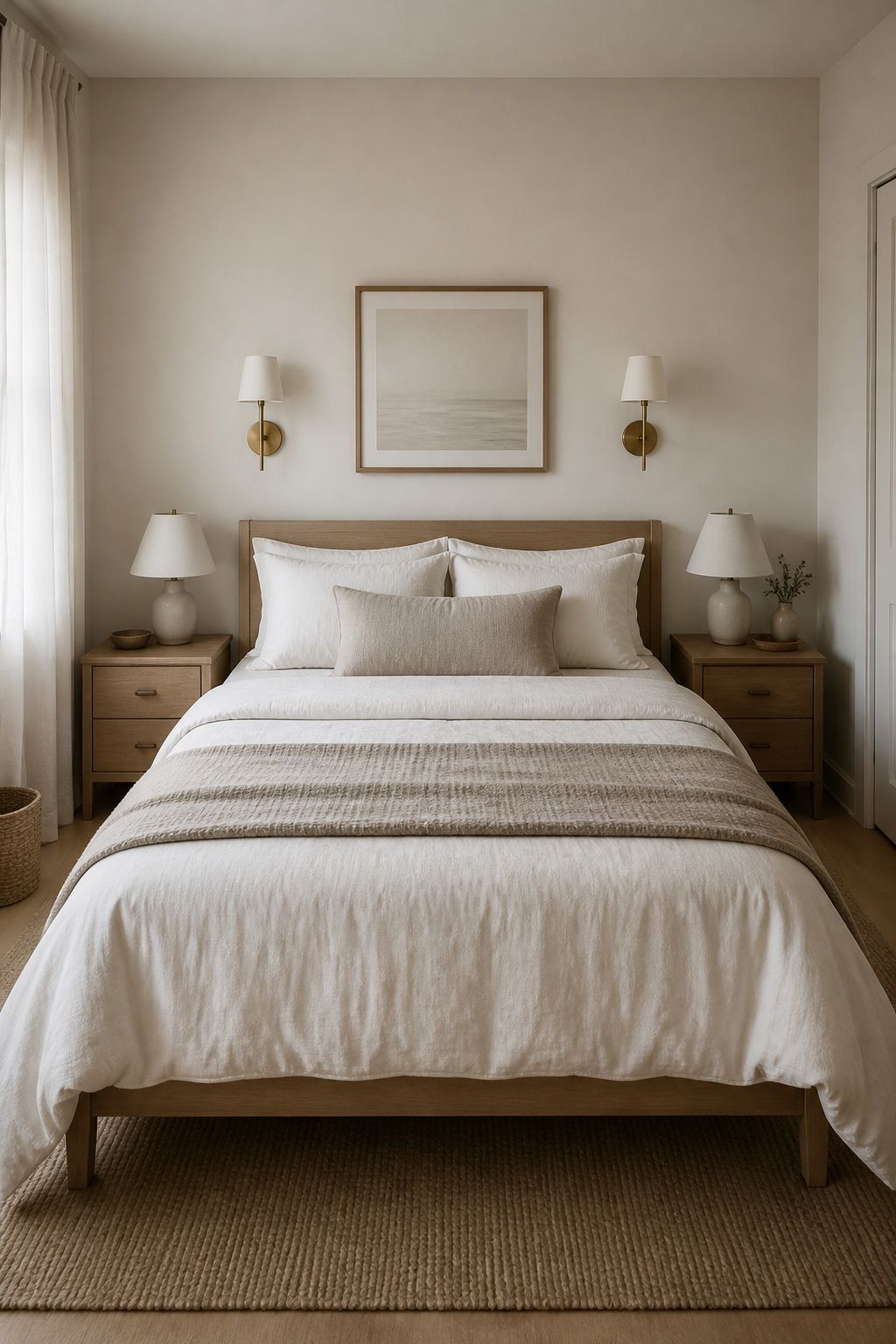Frame the Bed With Symmetry small apartment idea for Top 17 Bedroom Zen Home Decor Ideas for Small Apartments.