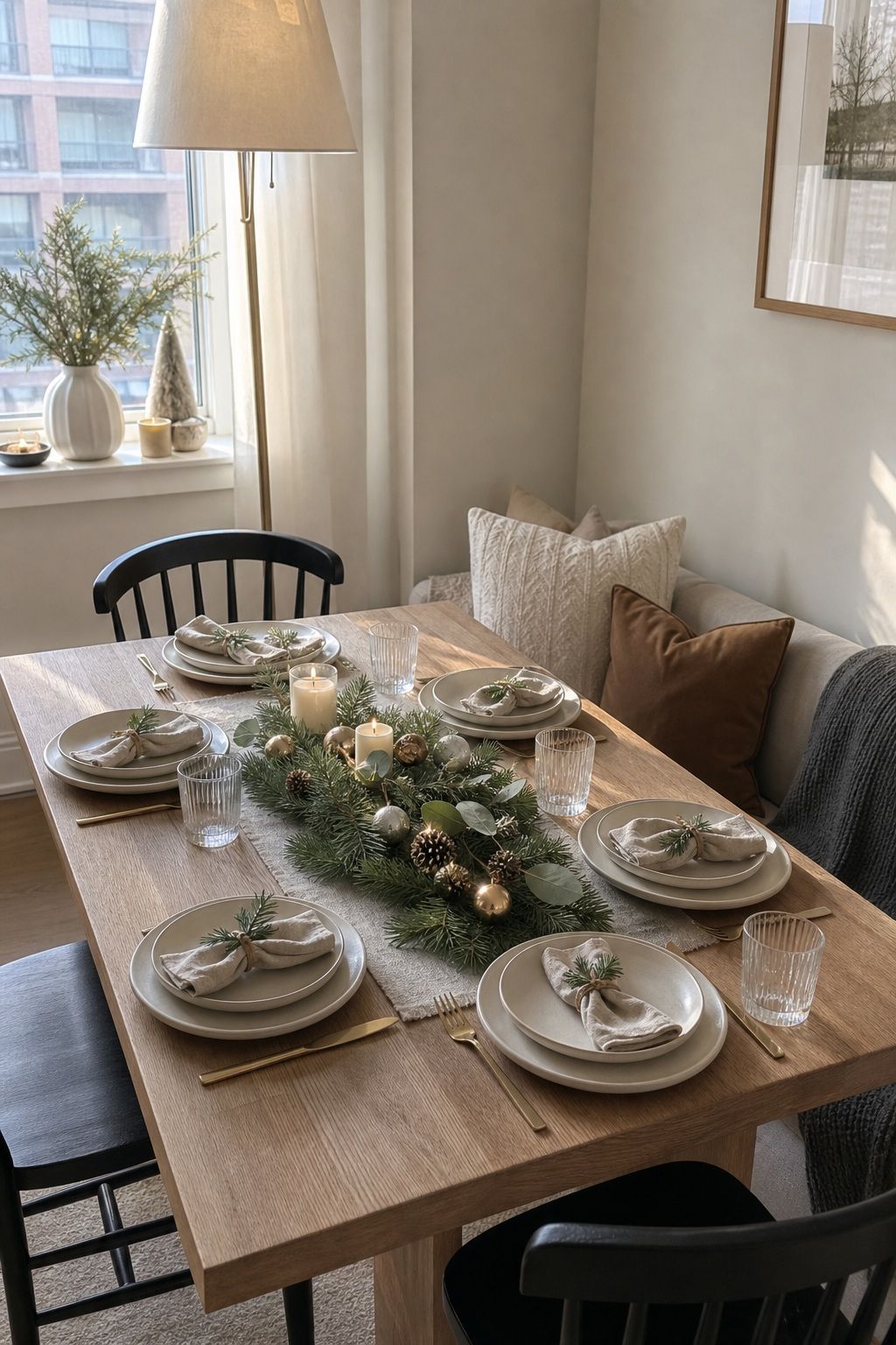 Scale the Centerpiece to the Table Size small apartment idea for Top 18 Fresh Christmas Decorations Centerpiece Ideas for Small Apartments.