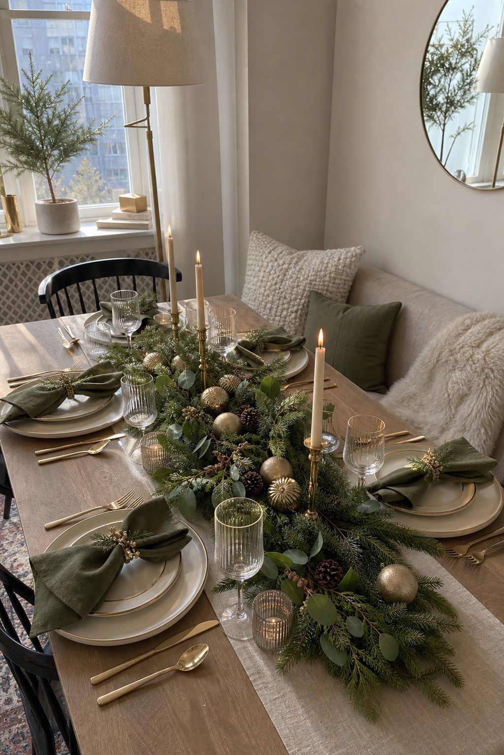 Coordinate the Centerpiece With the Whole Table small apartment idea for Top 18 Fresh Christmas Decorations Centerpiece Ideas for Small Apartments.