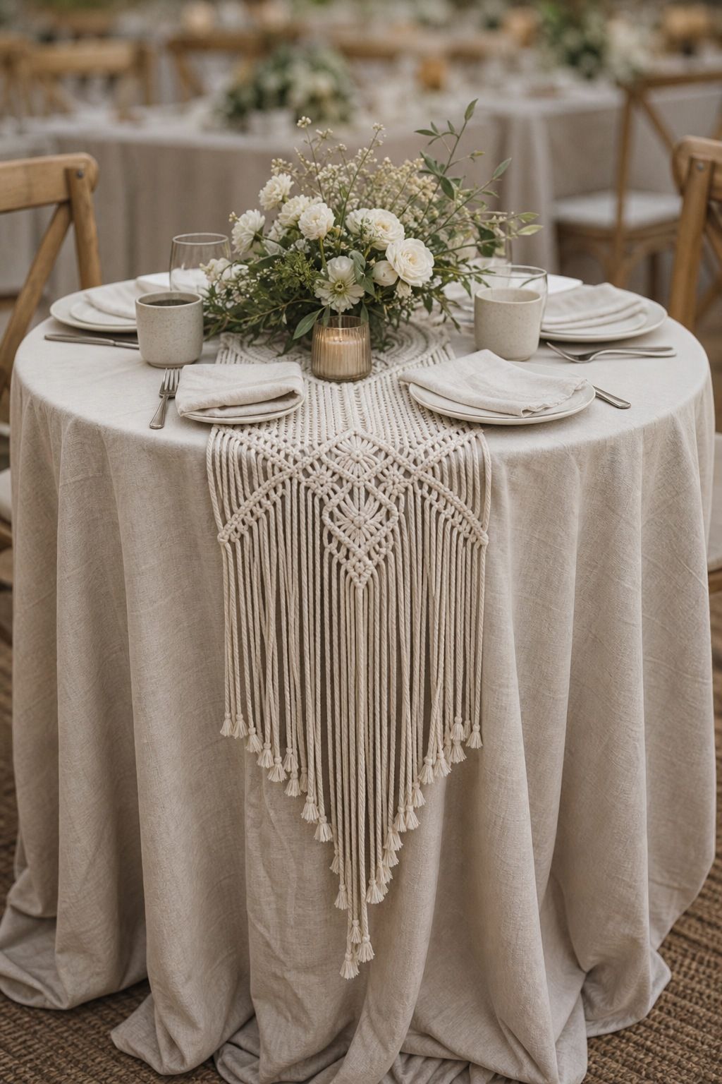 Use Neutral Linens and Macrame Accents small apartment idea for Top 18 Summer Wedding Aesthetic Ideas That Look Curated Without Trying.