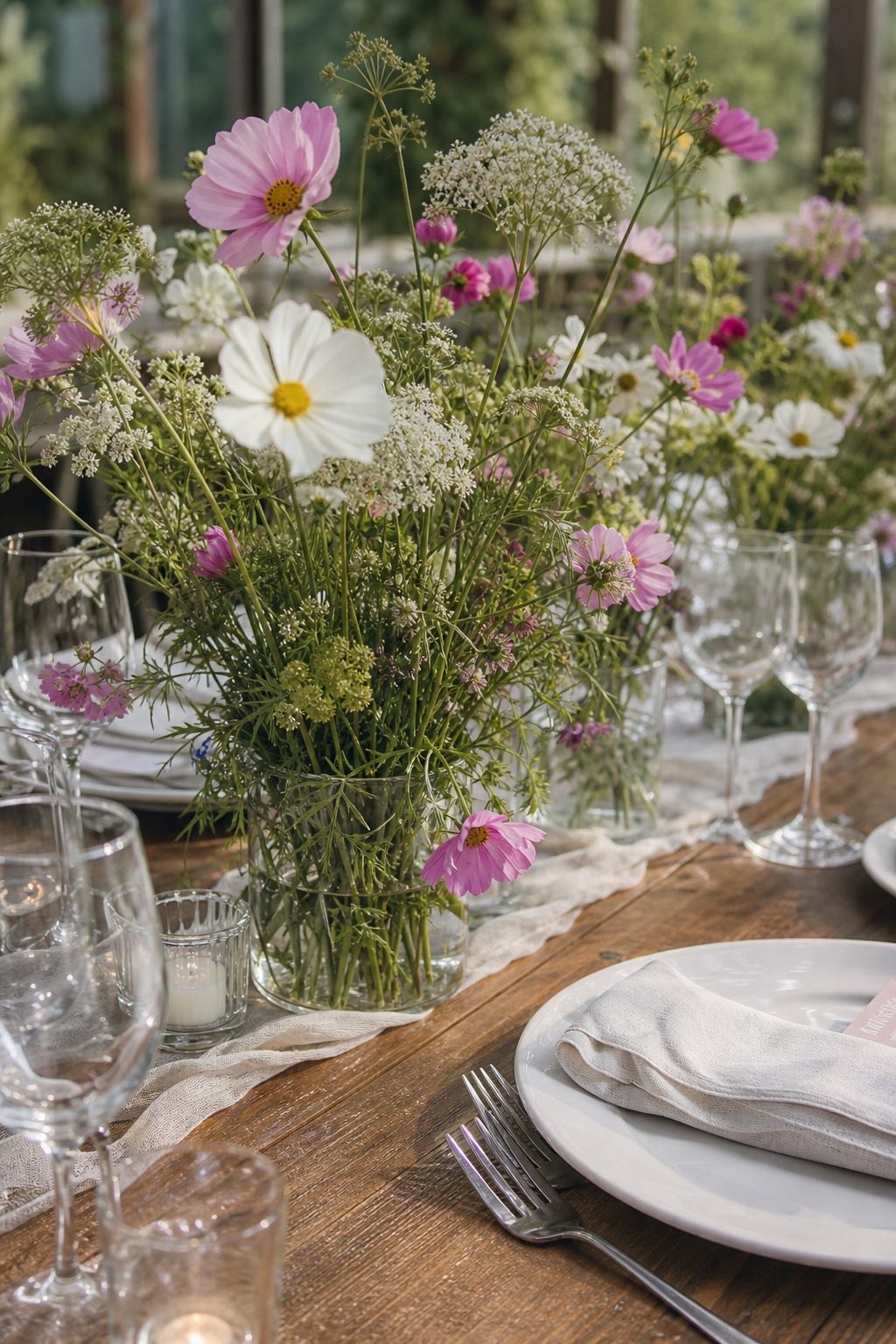 Mix Wildflowers Like Cosmos, Queen Annes Lace, and Ammi small apartment idea for Top 18 Summer Wedding Aesthetic Ideas That Look Curated Without Trying.