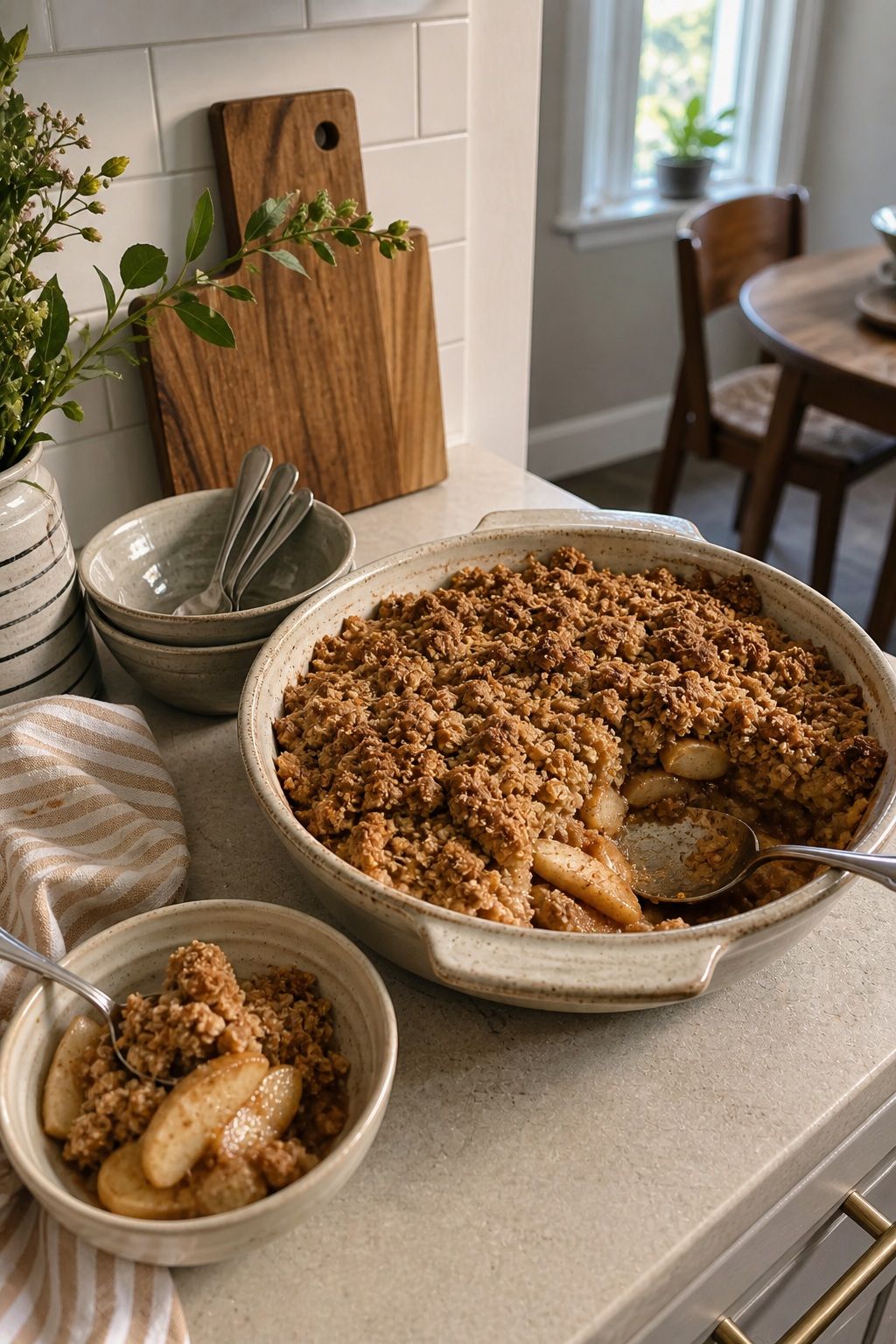 Apple Crisp or Apple Pie small apartment idea for Top 17 Friendsgiving Dessert Ideas for a Sweet Celebration.