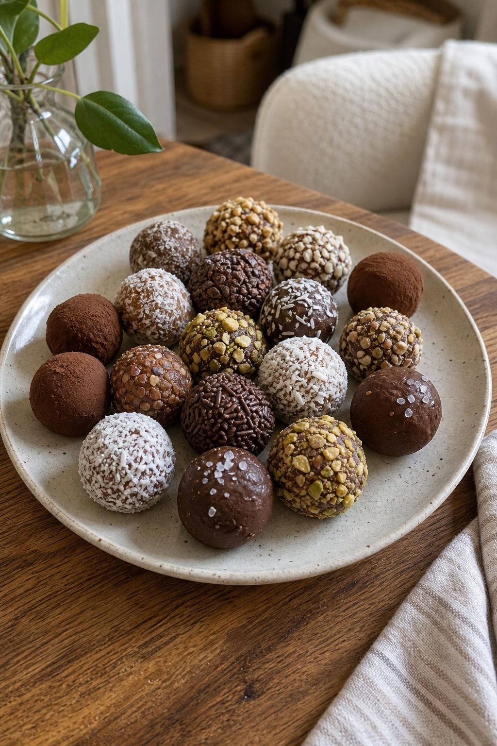 Bite-Sized Truffles and Sweets small apartment idea for Top 17 Friendsgiving Dessert Ideas for a Sweet Celebration.