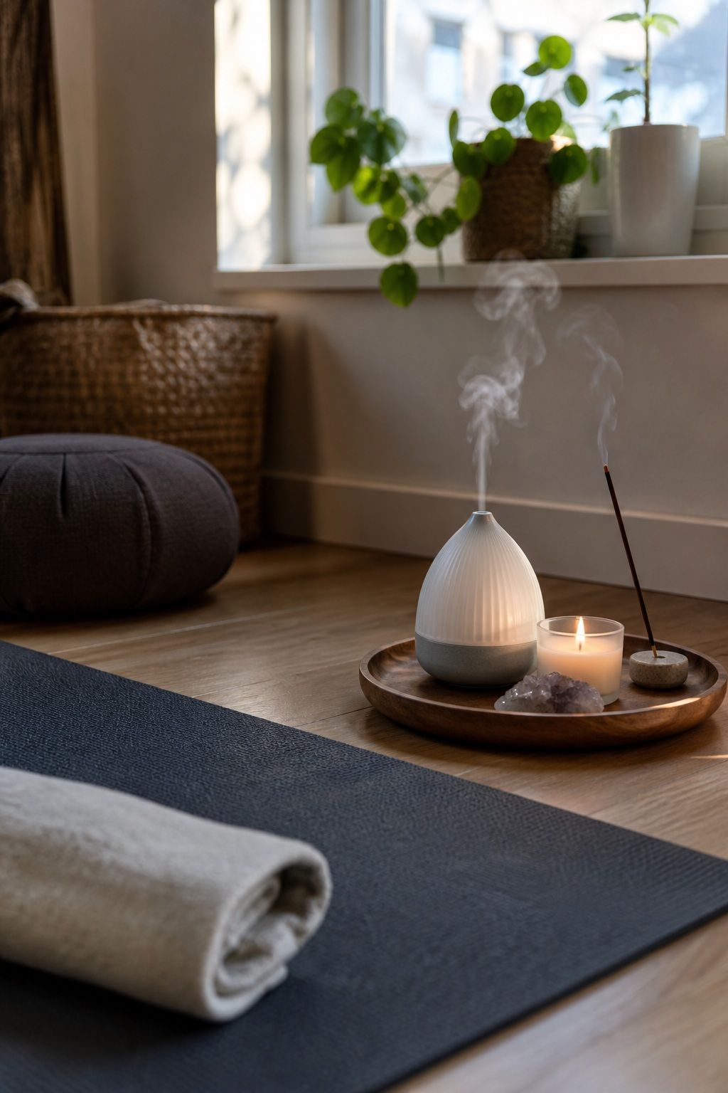 Bring in Calming Scent small apartment idea for Top 16 Zen Yoga Room Home Decor Ideas for Small Apartments.