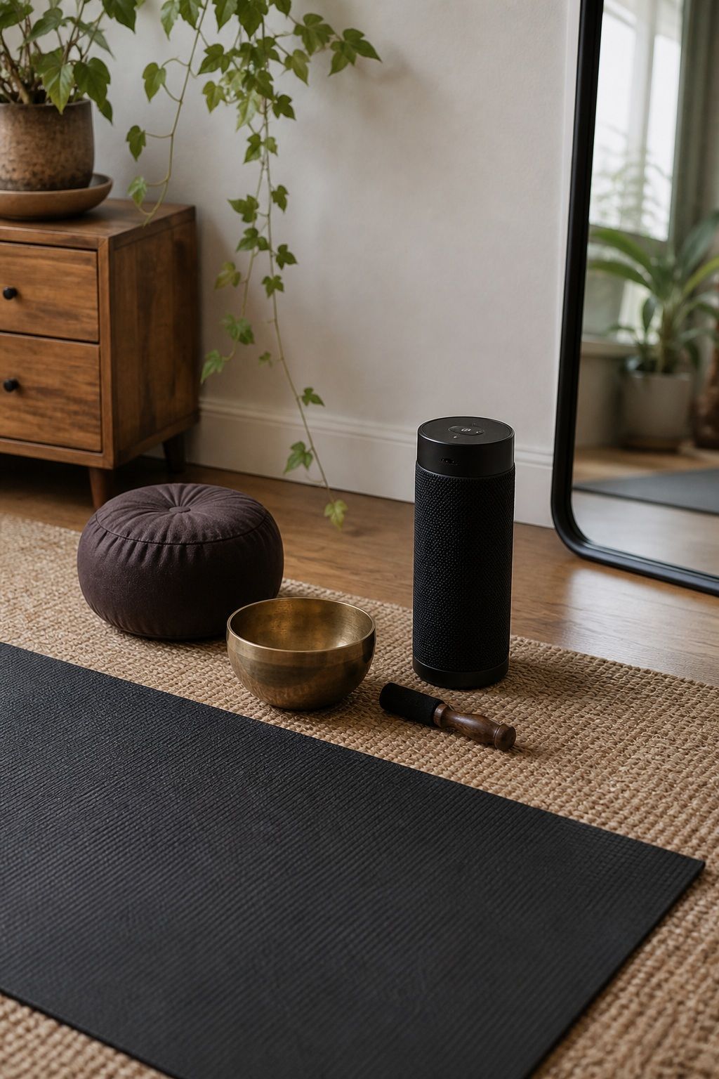 Add Soft, Intentional Sound small apartment idea for Top 16 Zen Yoga Room Home Decor Ideas for Small Apartments.