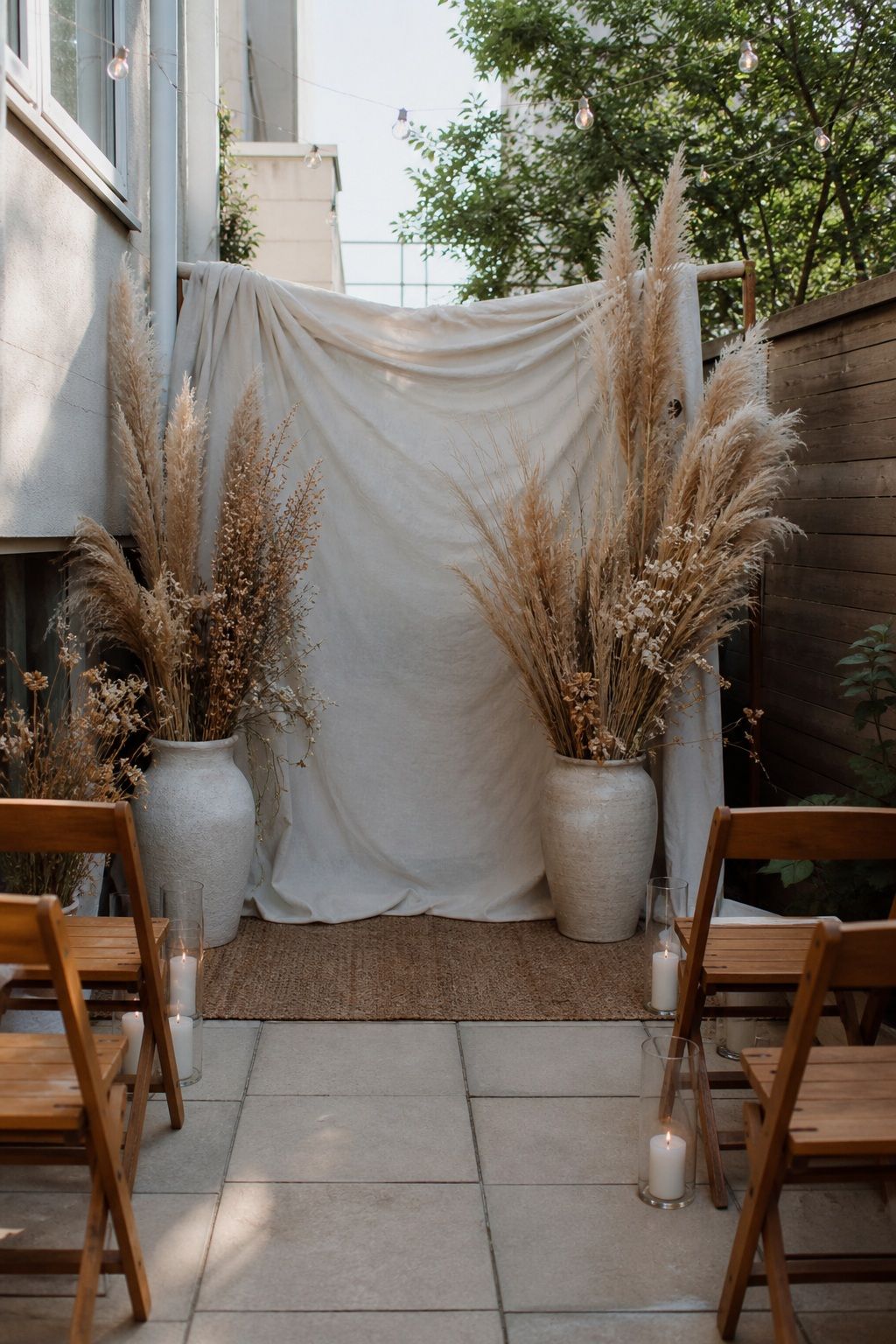 Anchor With Pampas Grass and Dried Botanicals small apartment idea for Top 18 Summer Wedding Vibe Ideas to Capture That Effortless Sunlit Feel.