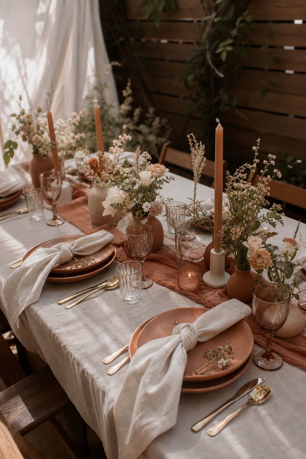 Pick a Terracotta and Cream Color Palette small apartment idea for Top 18 Summer Wedding Vibe Ideas to Capture That Effortless Sunlit Feel.