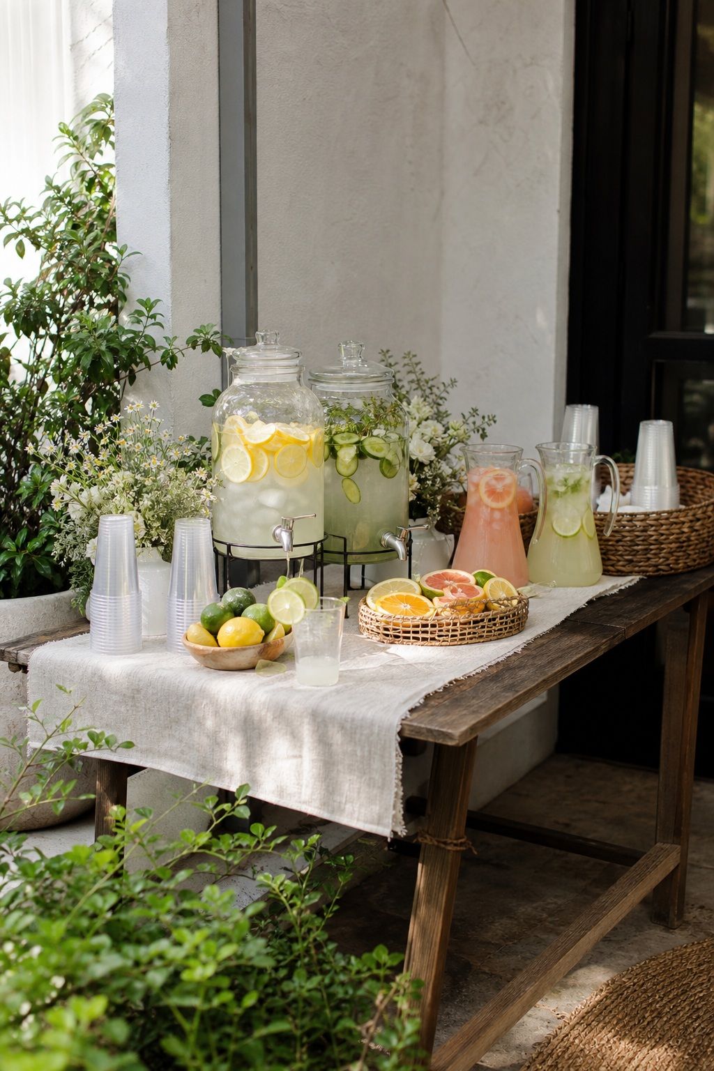 Set Up a Cold Drink Welcome Bar small apartment idea for Top 18 Summer Wedding Vibe Ideas to Capture That Effortless Sunlit Feel.