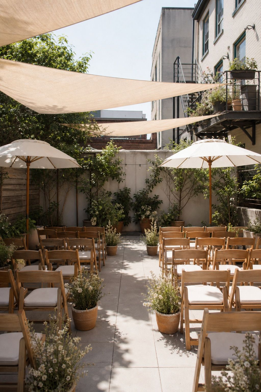 Provide Shaded Seating for Outdoor Ceremonies small apartment idea for Top 18 Summer Wedding Vibe Ideas to Capture That Effortless Sunlit Feel.
