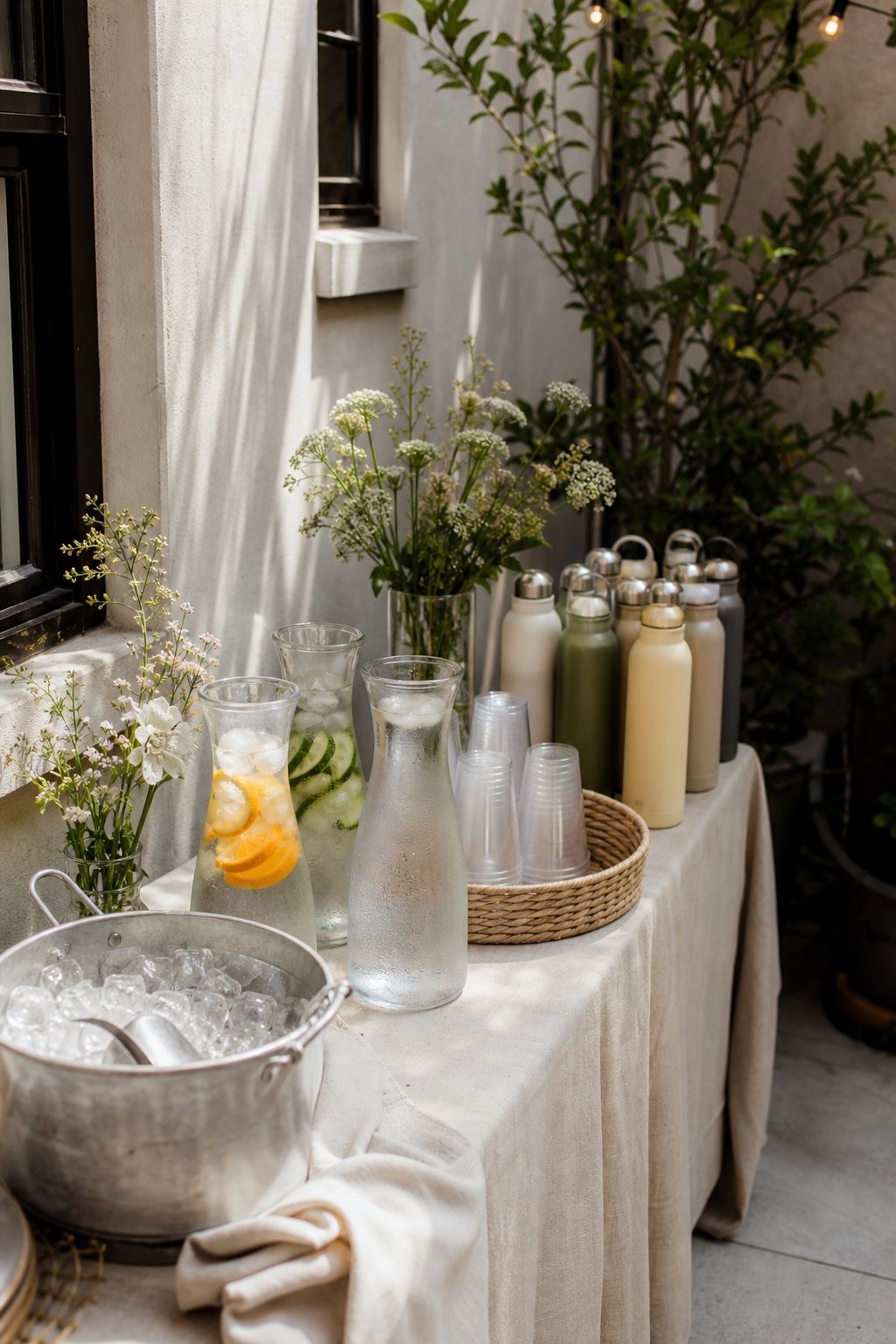 Build a Hydration Station With Refillable Bottles small apartment idea for Top 18 Summer Wedding Vibe Ideas to Capture That Effortless Sunlit Feel.