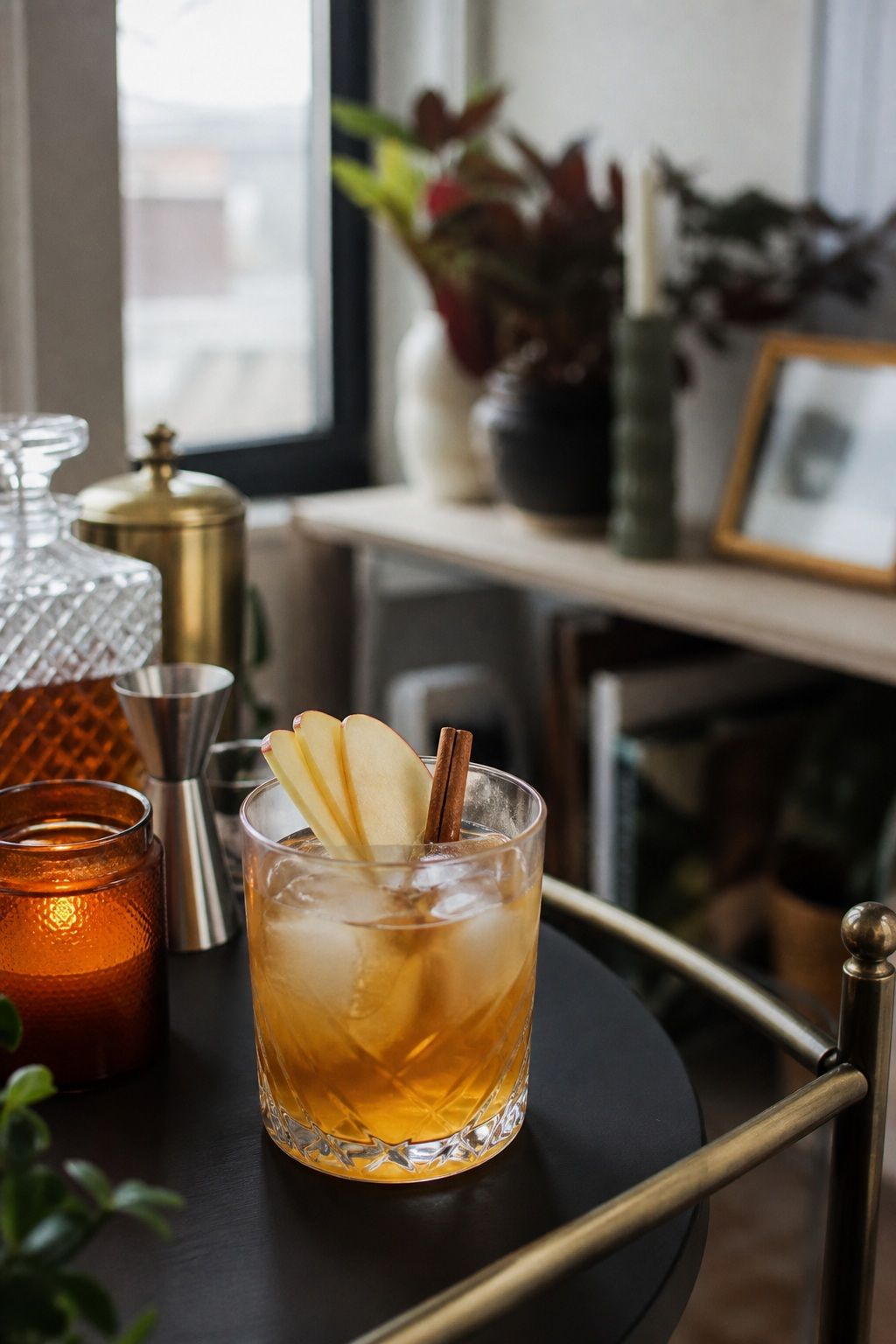 Apple Cider Bourbon Cocktail small apartment idea for Top 17 Friendsgiving Drink Ideas Your Guests Will Love.