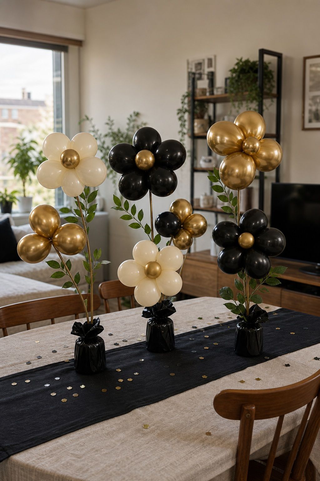 Balloon Flower Clusters as Freestanding Centerpieces small apartment idea for Top 20 Creative Graduation Centerpieces to Elevate Your Celebration.