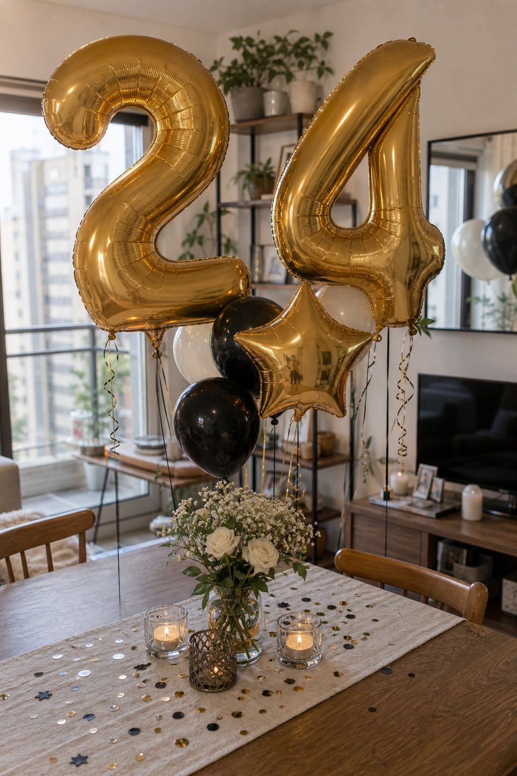 Oversized Number Balloons small apartment idea for Top 20 Creative Graduation Centerpieces to Elevate Your Celebration.