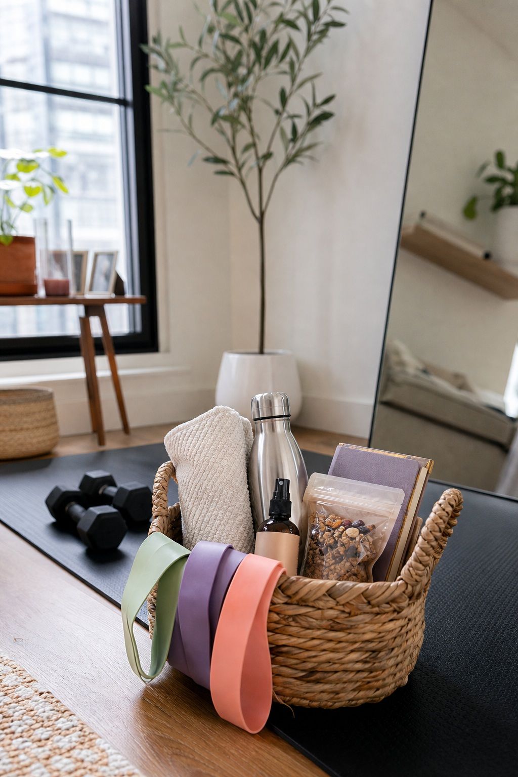 Fitness and Wellness Basket small apartment idea for Top 20 Mother's Day Gift Basket Ideas She Will Actually Use and Love.