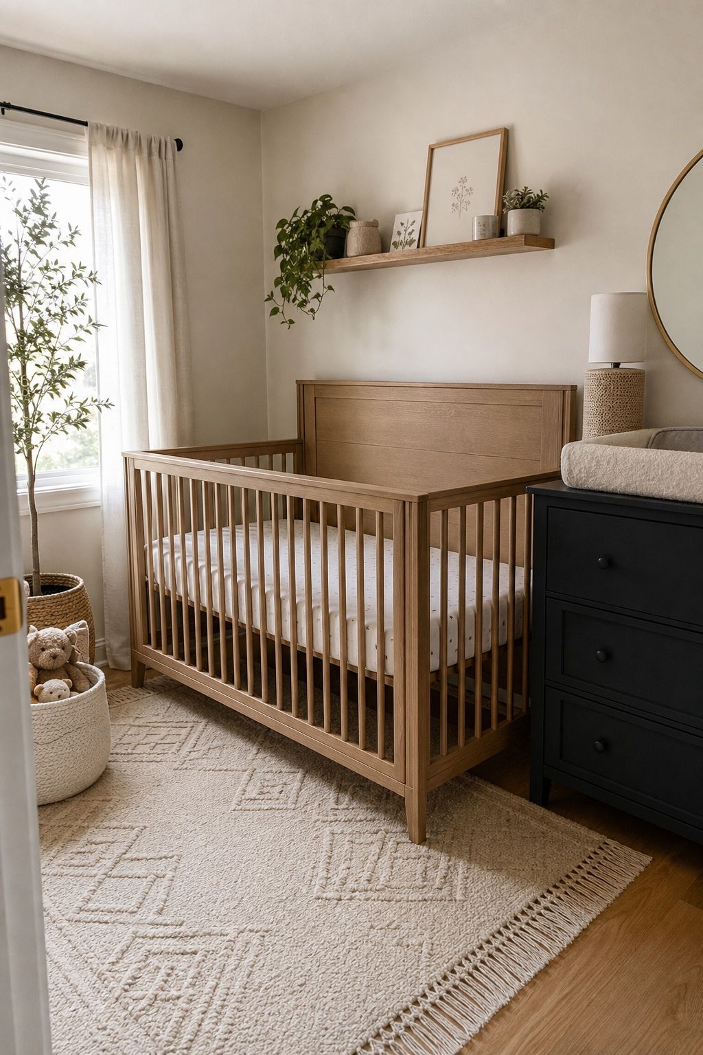 Convertible Crib small apartment idea for Top 16 Small Apartment Nursery Ideas That Maximize Tiny Spaces.