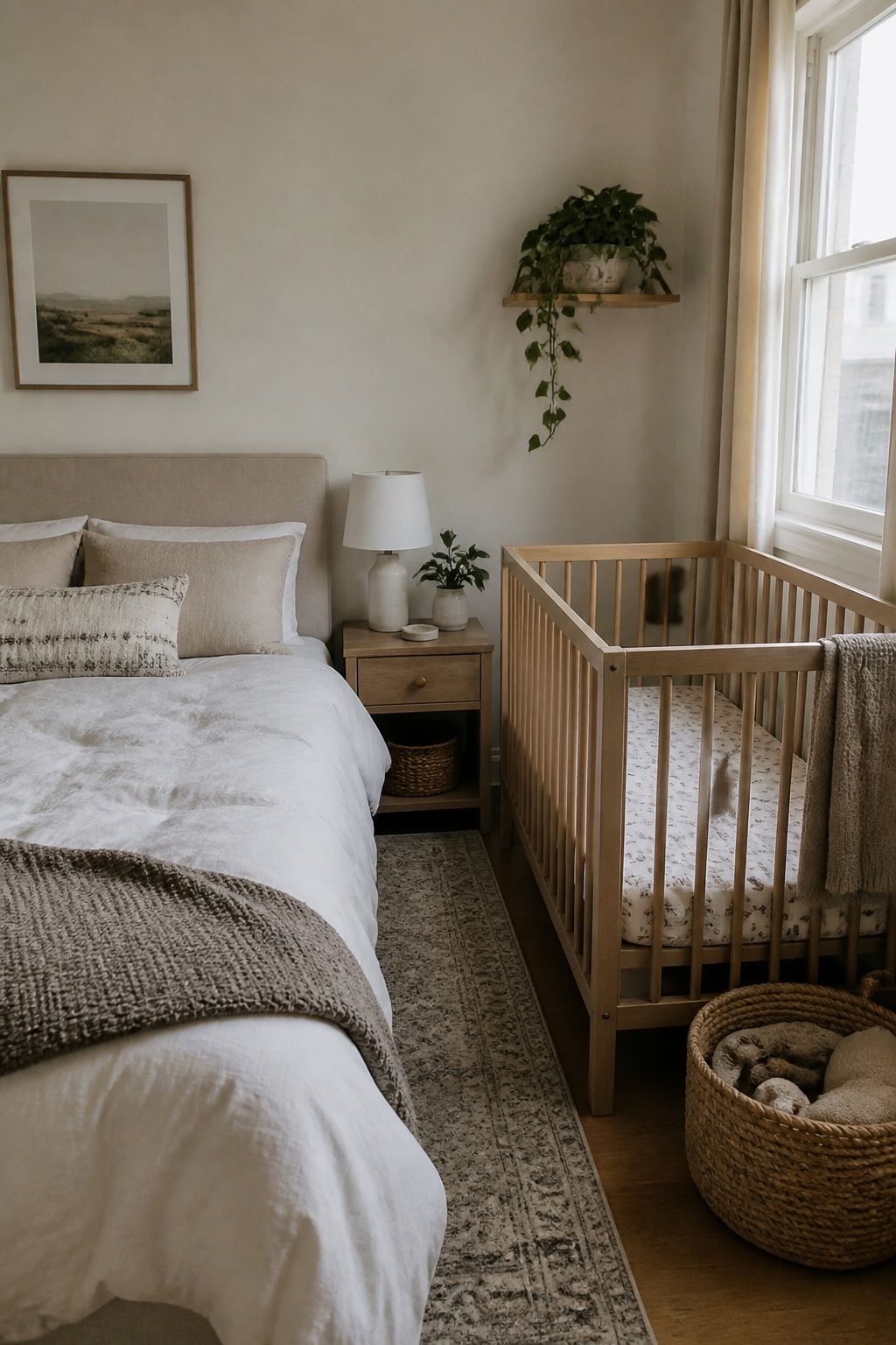 Crib Placement for Night Access small apartment idea for Top 16 Small Apartment Nursery Ideas That Maximize Tiny Spaces.