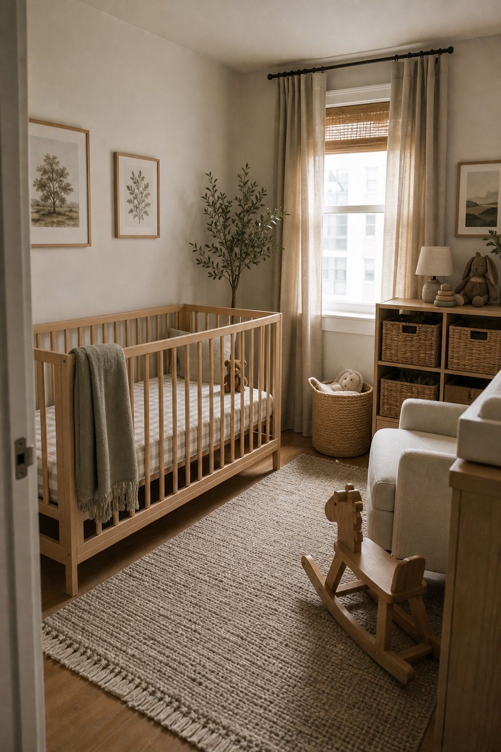 Neutral Decor That Ages Well small apartment idea for Top 16 Small Apartment Nursery Ideas That Maximize Tiny Spaces.