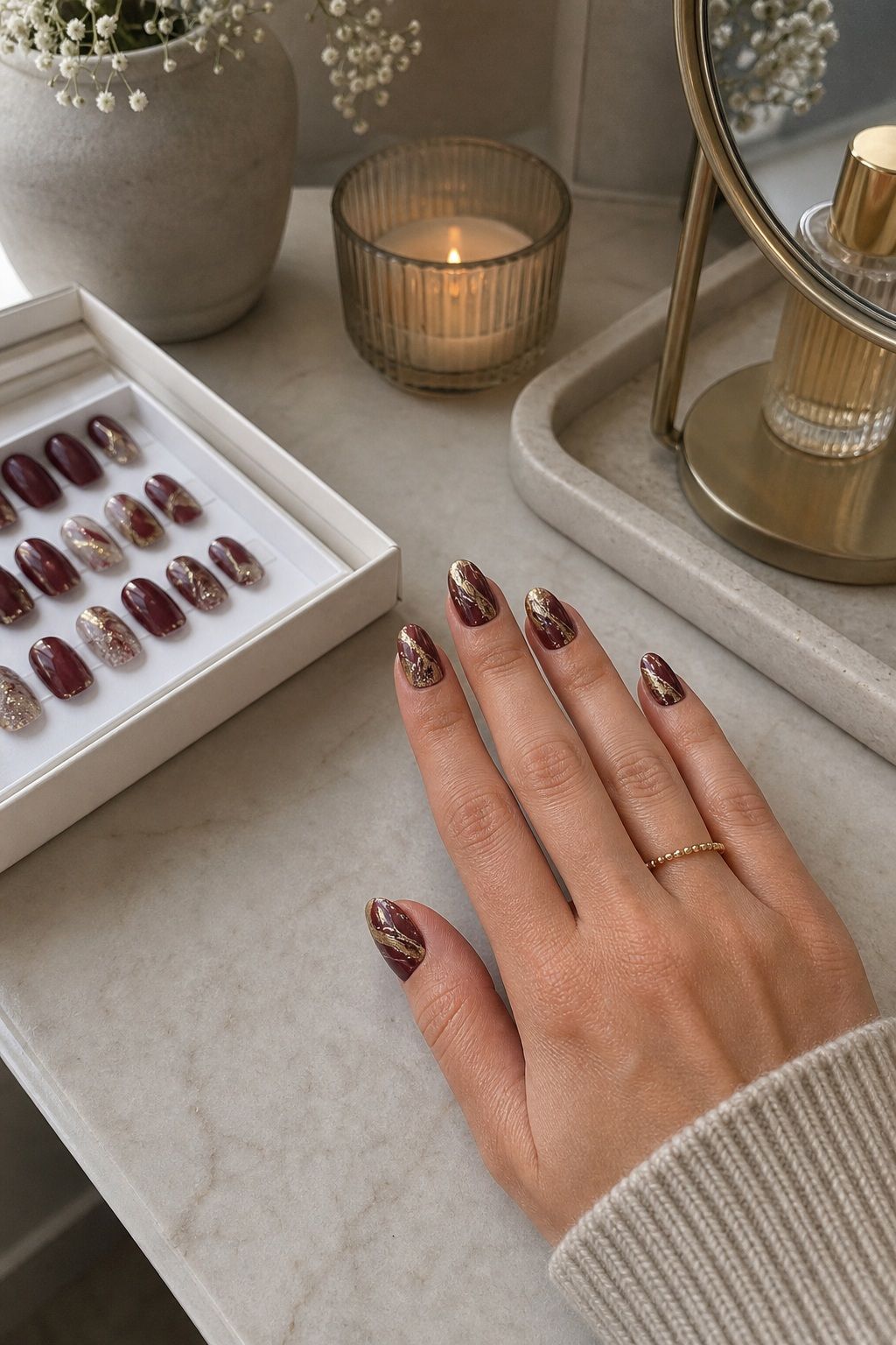 Press On Dupes for Salon Designs small apartment idea for Top 20 Thanksgiving Nails Ideas to Try This Season for Festive Fingertips.