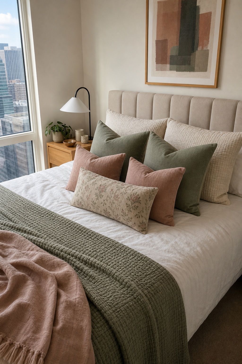 Anchor With a Cohesive Palette small apartment idea for Top 18 Bed Throw Pillow Ideas That Will Transform Your Bedroom.