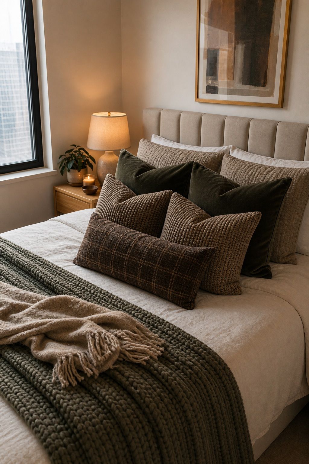 Build a Cozier Set for Winter small apartment idea for Top 18 Bed Throw Pillow Ideas That Will Transform Your Bedroom.