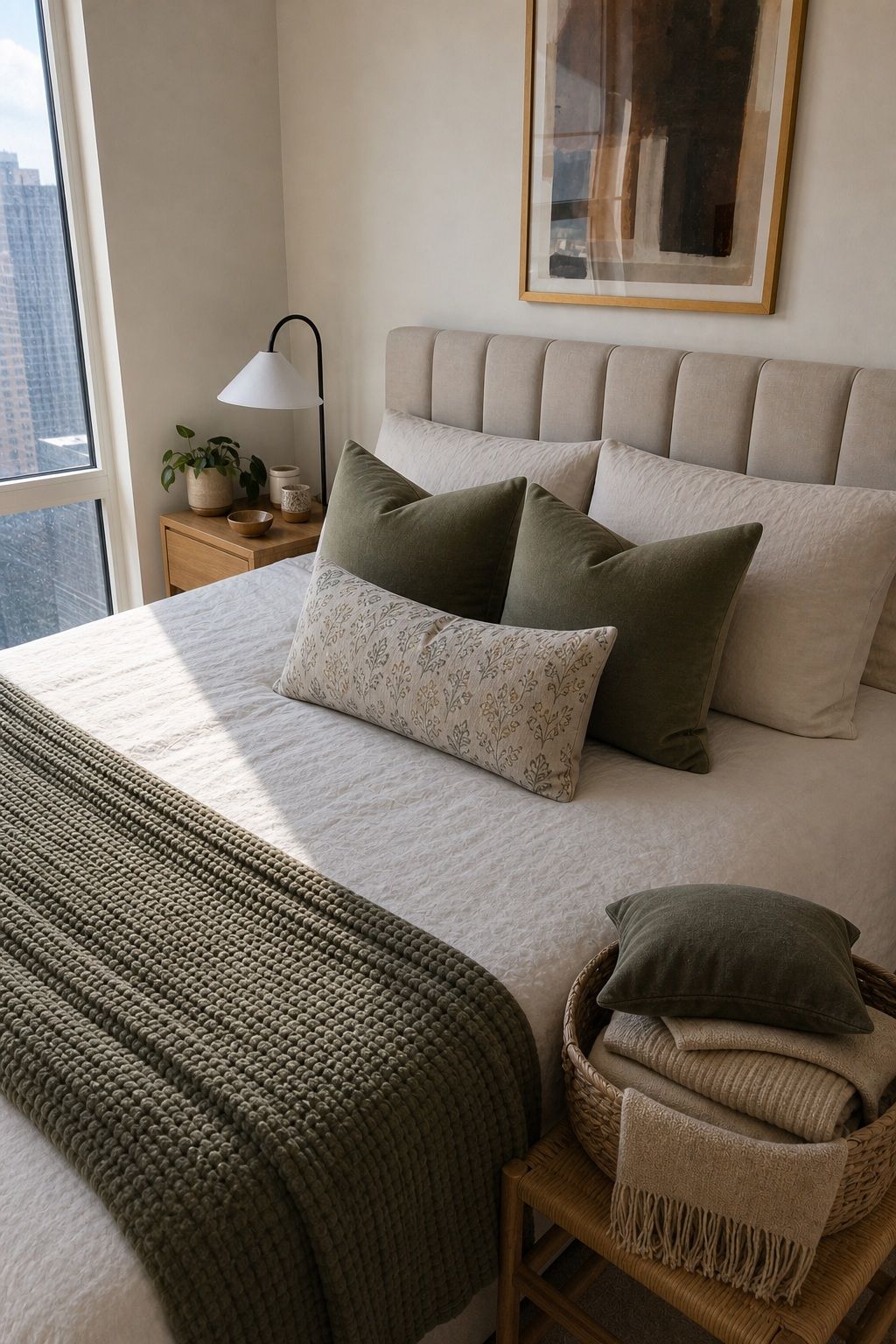 Edit the Arrangement Down Over Time small apartment idea for Top 18 Bed Throw Pillow Ideas That Will Transform Your Bedroom.