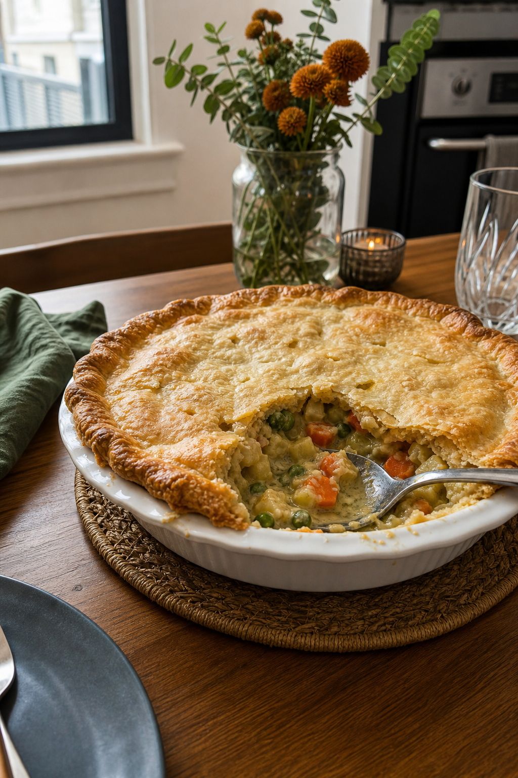 A Hearty Vegetable Pot Pie small apartment idea for Top 18 Friendsgiving Dishes to Impress Your Guests.