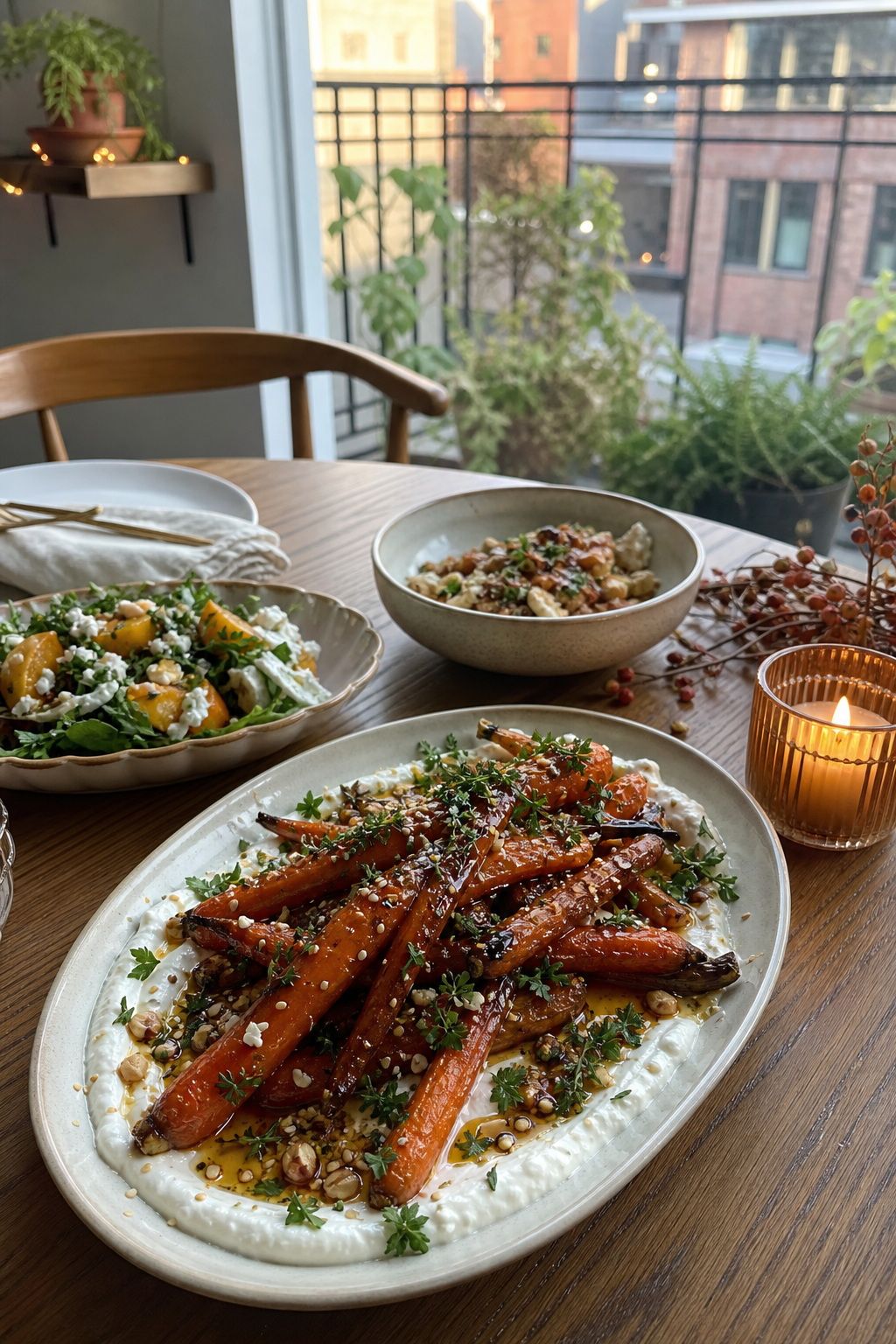Honey-Roasted Carrots With Whipped Feta small apartment idea for Top 18 Friendsgiving Dishes to Impress Your Guests.