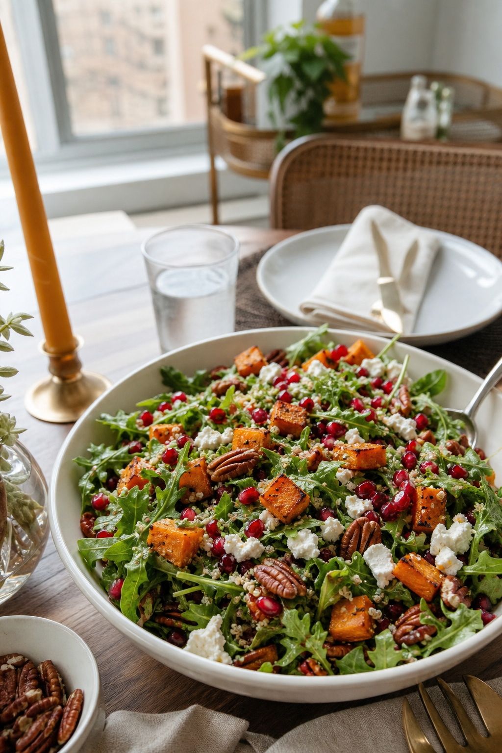 A Bright, Composed Autumn Salad small apartment idea for Top 18 Friendsgiving Dishes to Impress Your Guests.