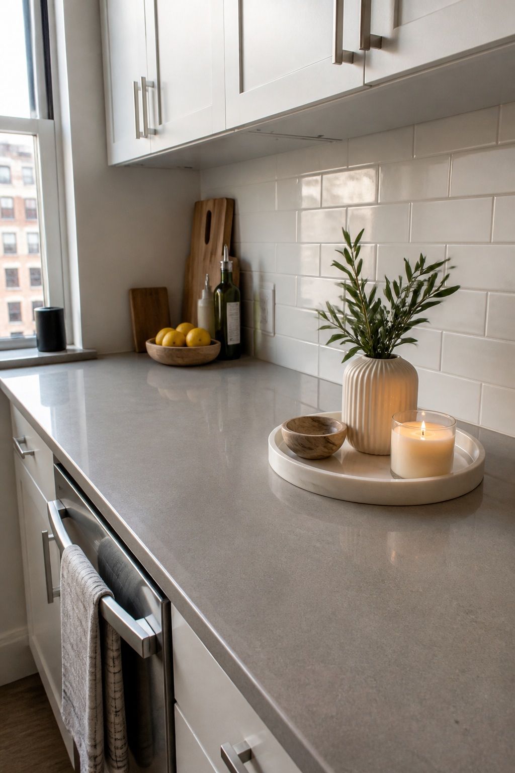 Keep One Vignette, Not Five small apartment idea for Top 19 Kitchen Counter Decor Ideas for Small Apartments.