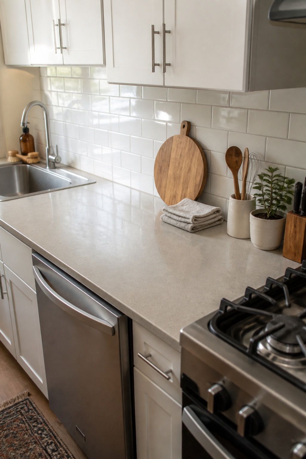 Leave the Prep Zone Clear small apartment idea for Top 19 Kitchen Counter Decor Ideas for Small Apartments.