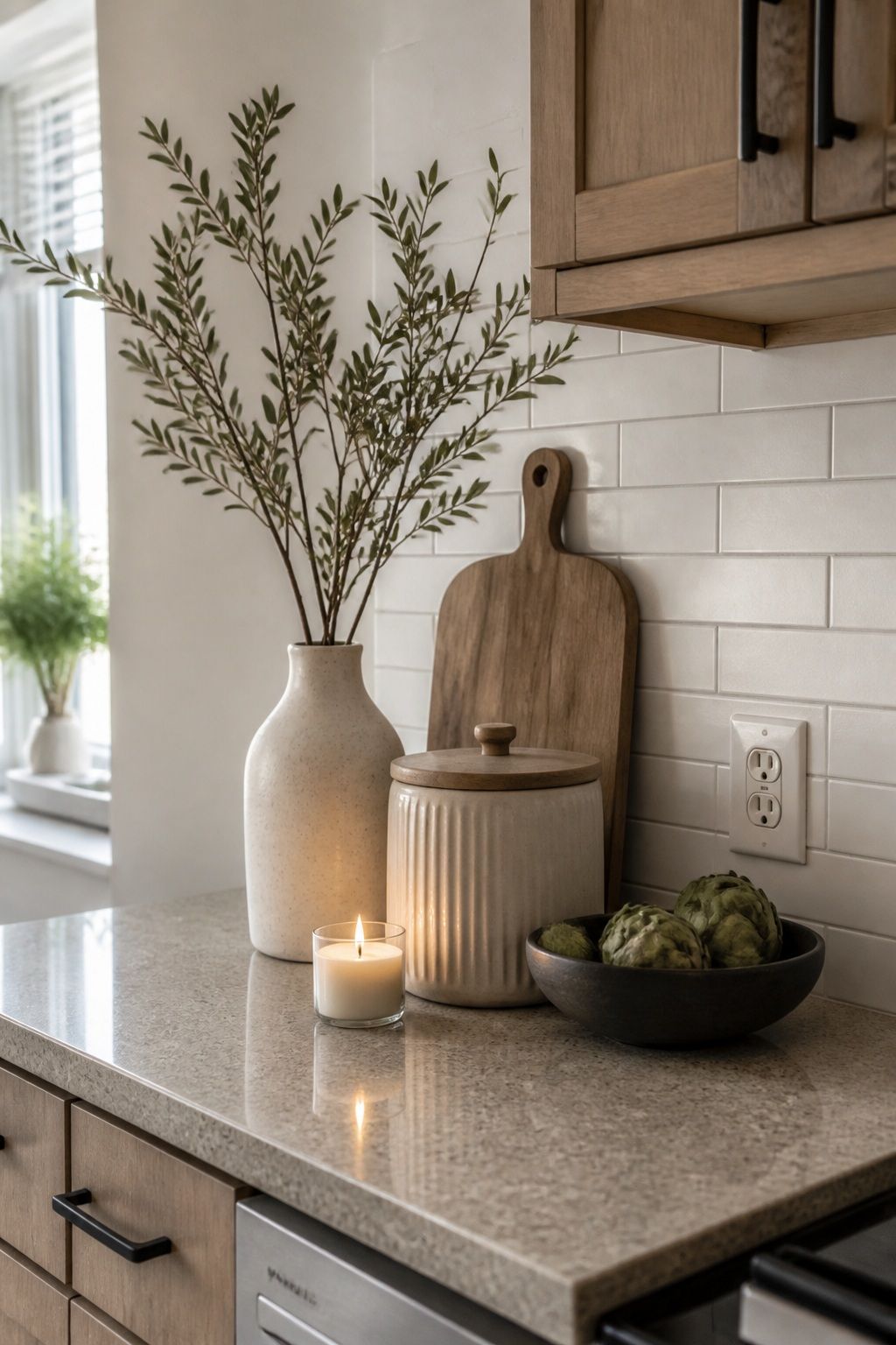 Vary the Heights small apartment idea for Top 19 Kitchen Counter Decor Ideas for Small Apartments.