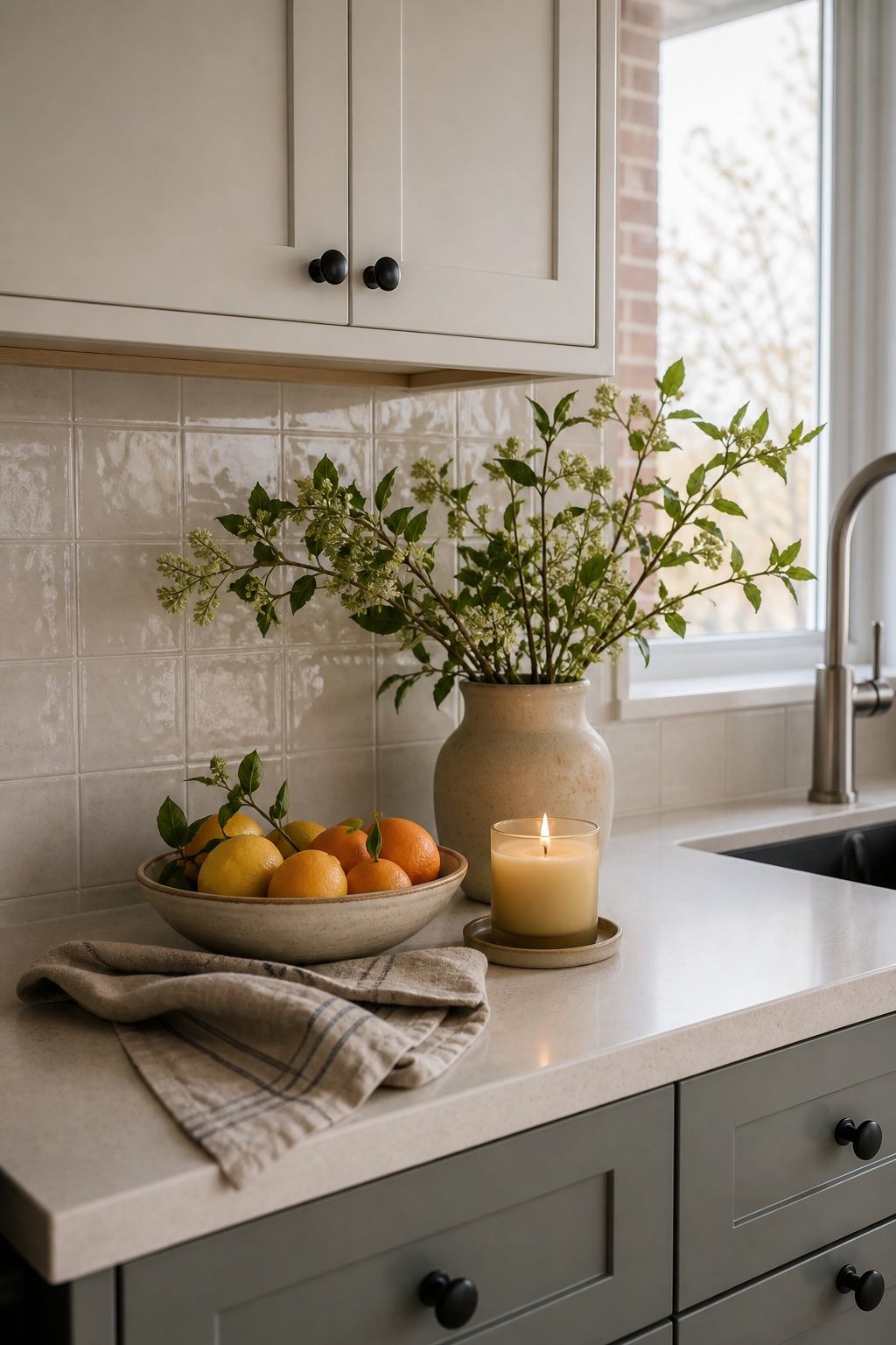 Refresh It With the Seasons small apartment idea for Top 19 Kitchen Counter Decor Ideas for Small Apartments.