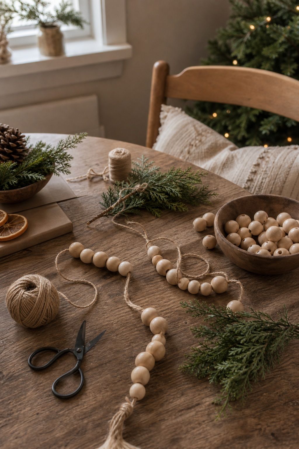 Add Magnolia Leaves and Holly small apartment idea for Top 17 Natural Christmas Decor Ideas for Small Apartments.