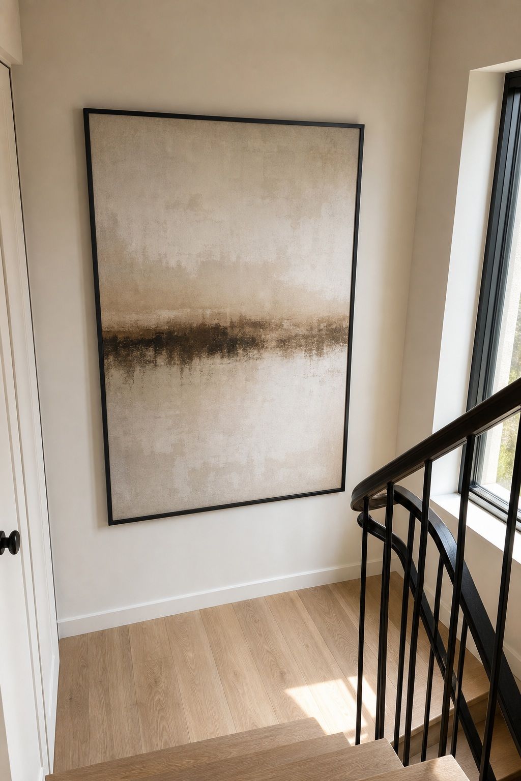 Add One Large Statement Piece small apartment idea for Top 16 Stair Corner Decor Ideas for Small Apartments.